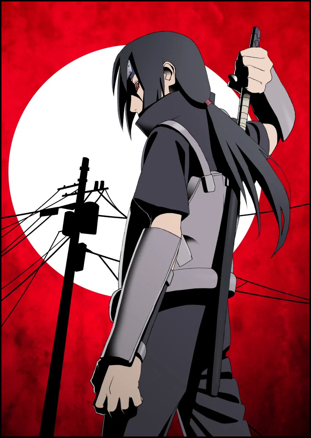 male naruto naruto_shippuden nishio_tetsuya sword uchiha_itachi