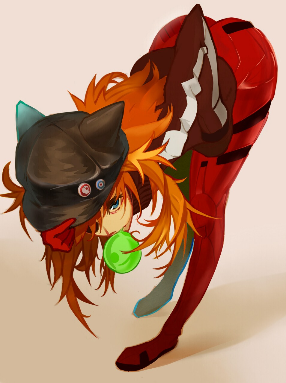 eyepatch kuma_(darakehoudai) neon_genesis_evangelion souryuu_asuka_langley