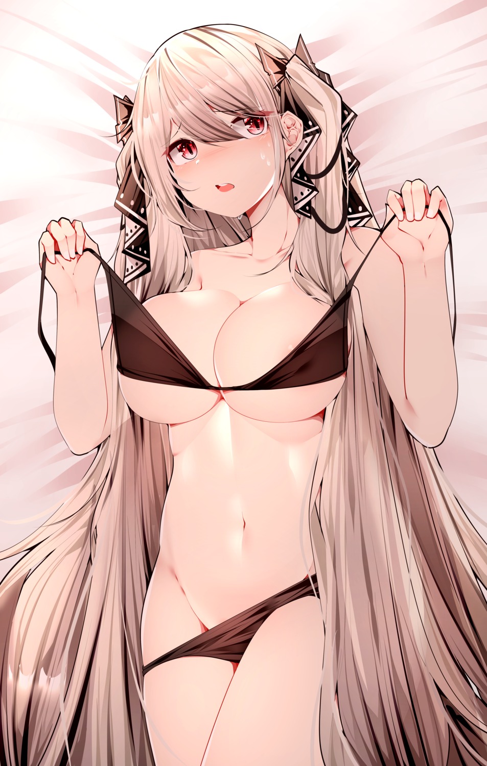 azur_lane bikini formidable_(azur_lane) panty_pull samip swimsuits undressing