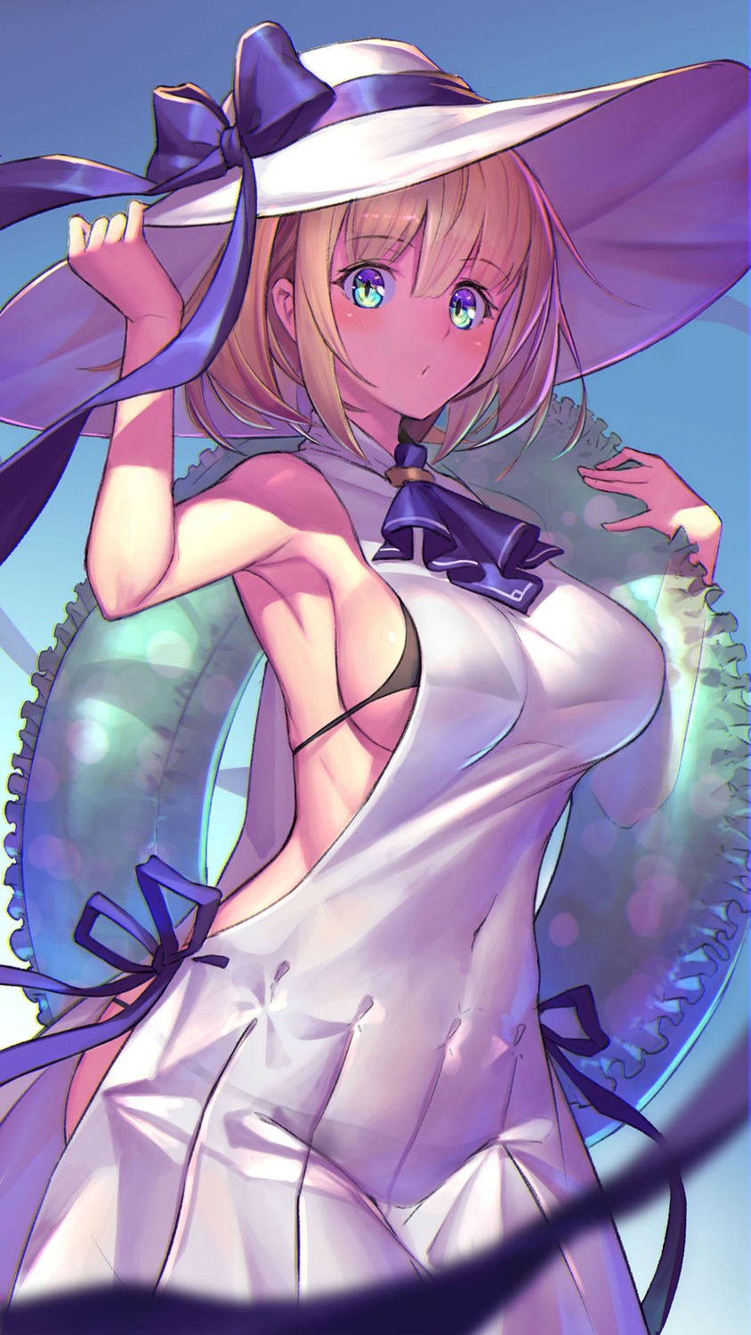 bikini dress see_through swimsuits takamine_nadare