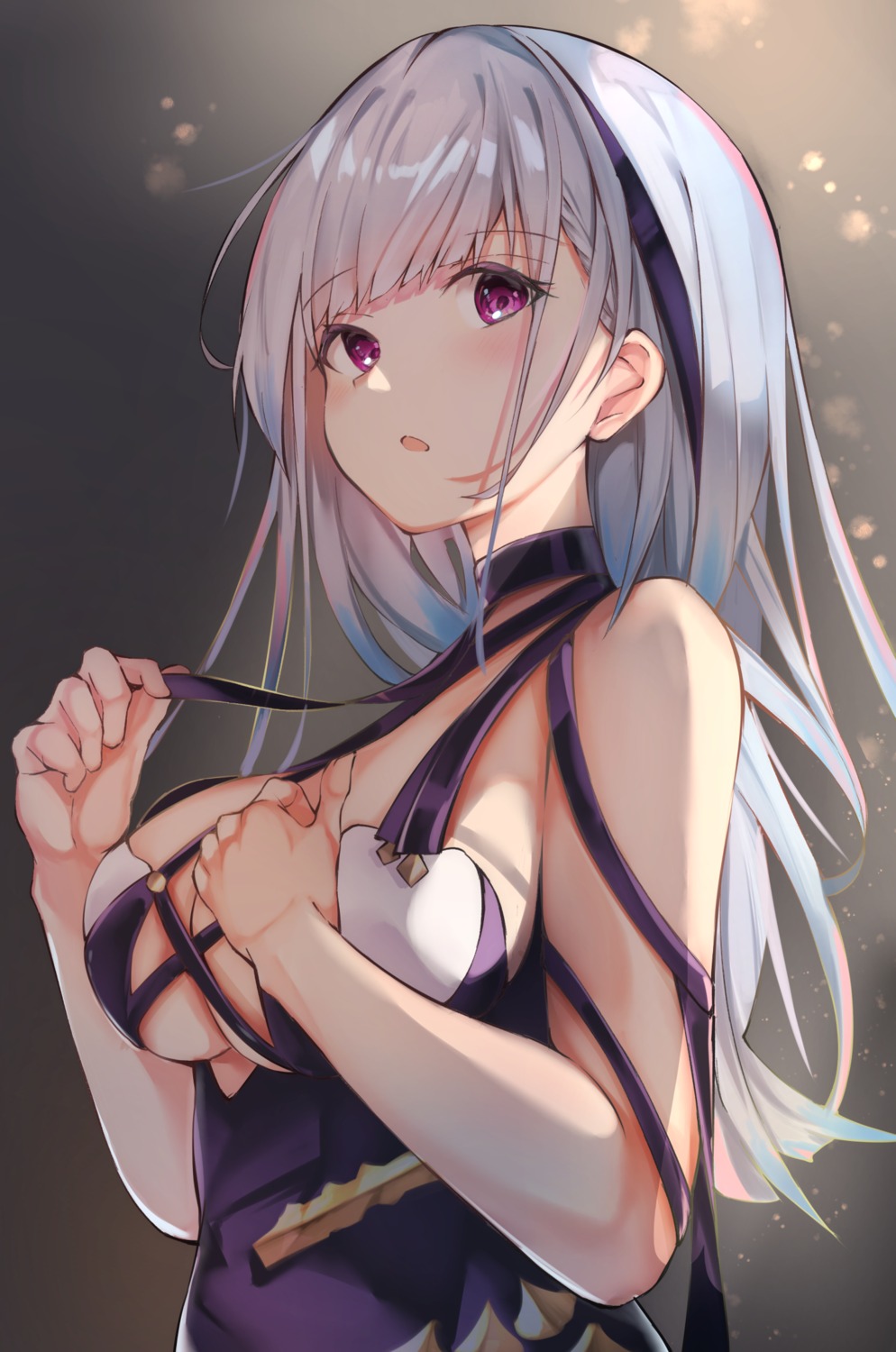 azur_lane breast_hold dido_(azur_lane) no_bra runep