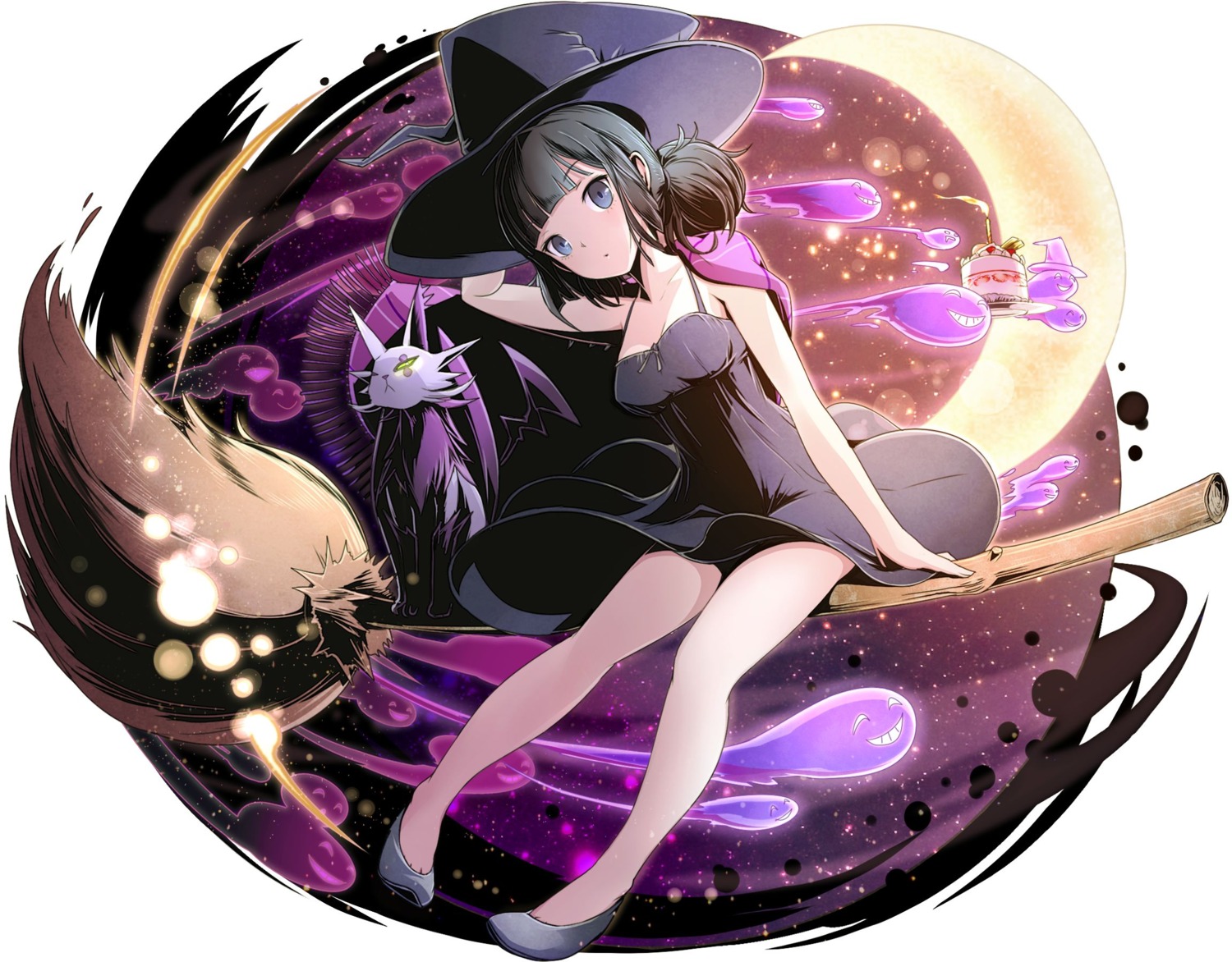 cleavage divine_gate dress neko ucmm witch