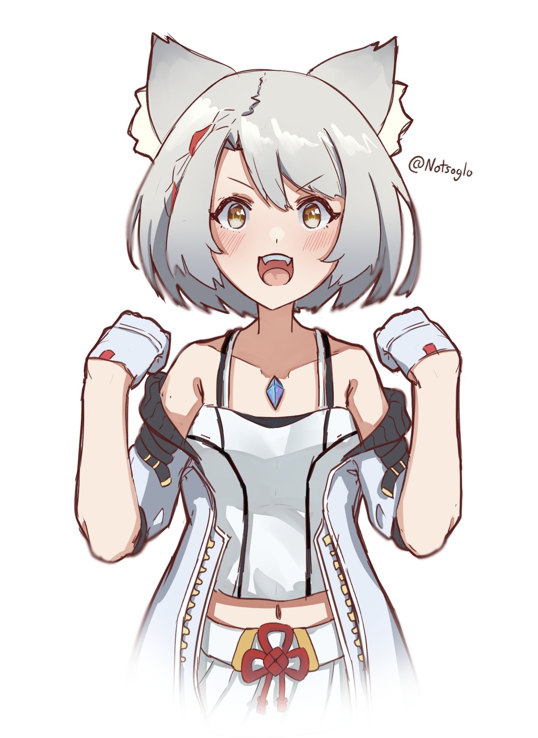 animal_ears mio_(xenoblade_3) no_bra notsoglo xenoblade xenoblade_chronicles_3