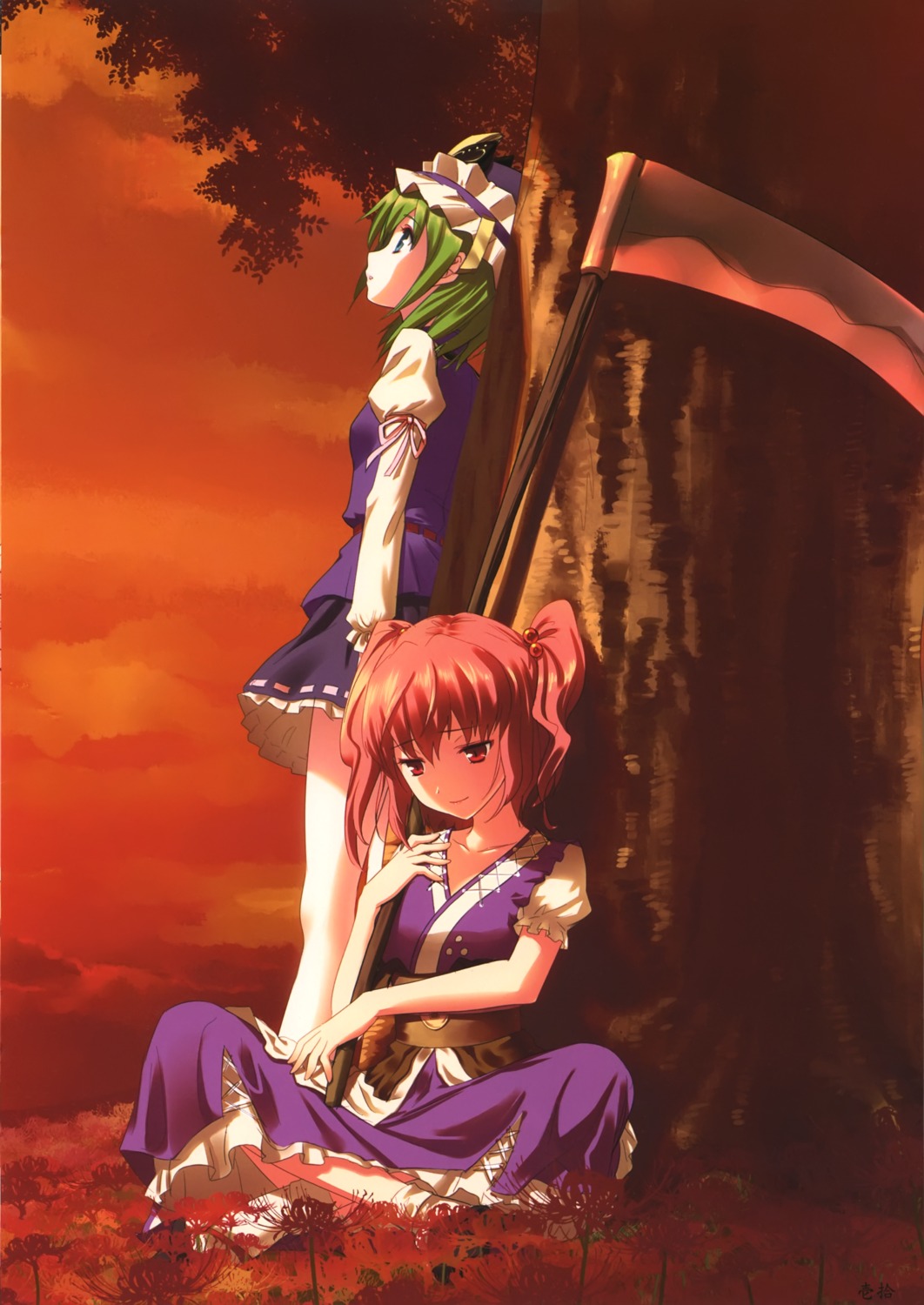 fixme kamikire_basami onozuka_komachi shikieiki_yamaxanadu stitchme touhou yasuyuki