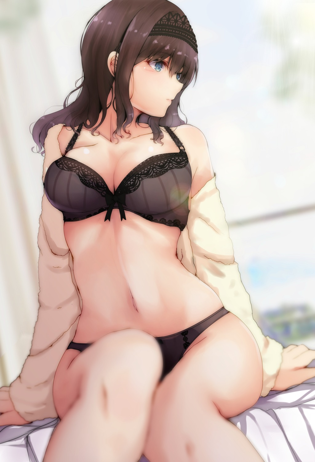 bra cleavage open_shirt pantsu ryuu. sagisawa_fumika the_idolm@ster the_idolm@ster_cinderella_girls