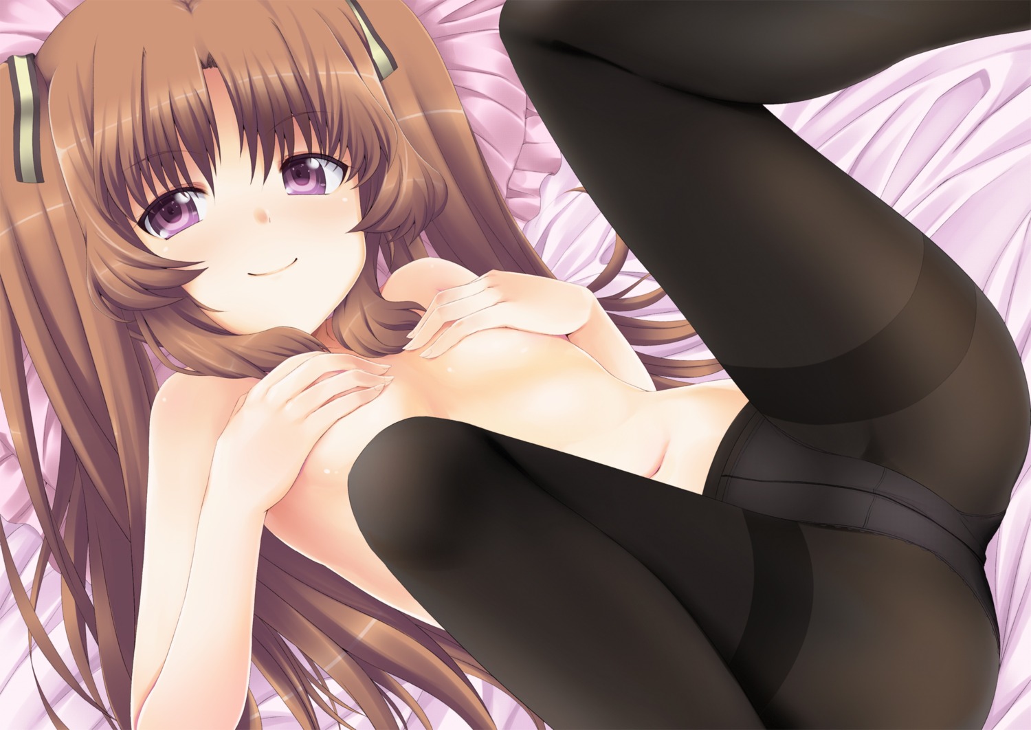 ano_natsu_de_matteru breast_hold flo loli pantsu pantyhose topless yamano_remon