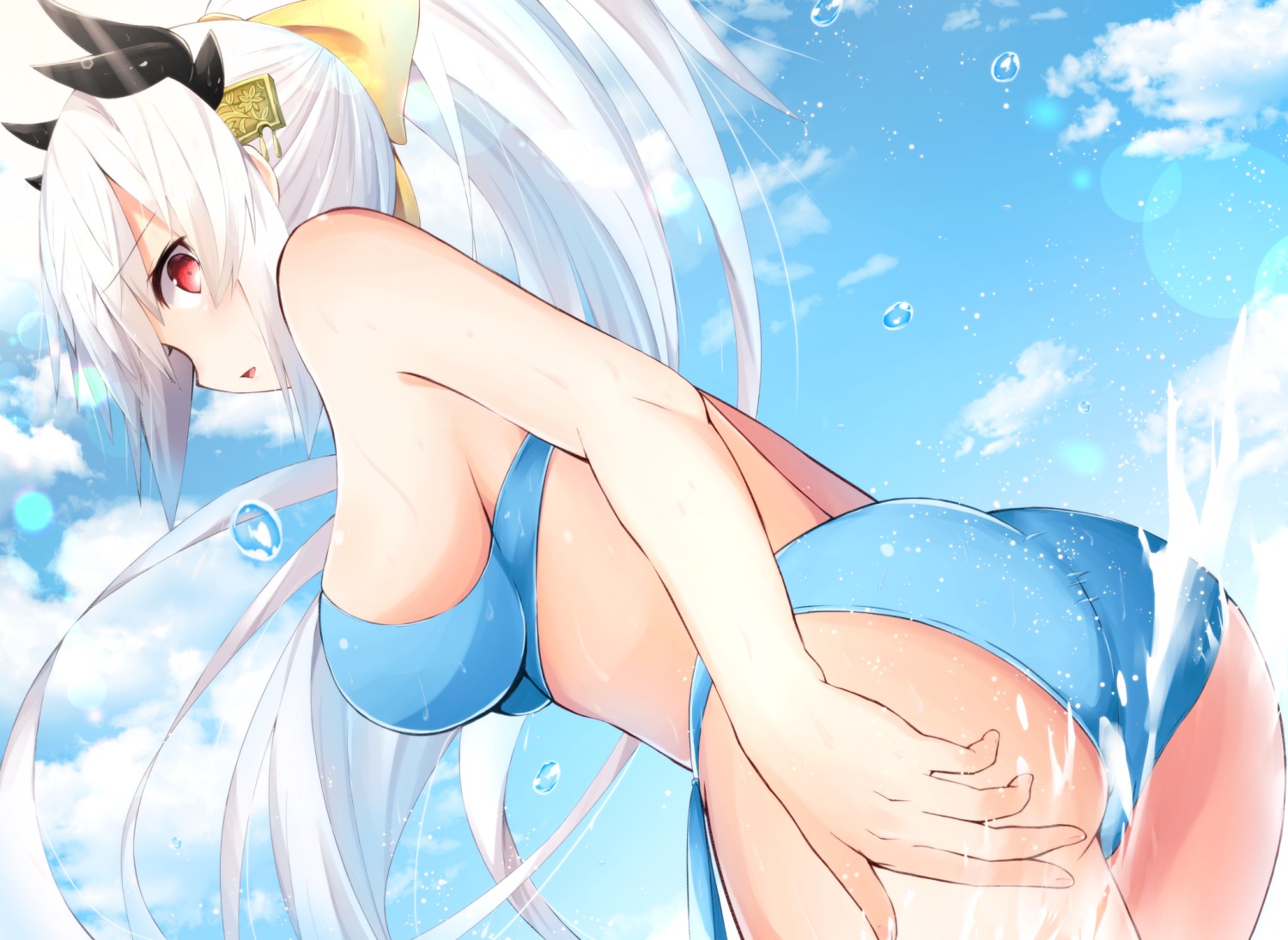 ass bikini fate/grand_order kiyohime_(fate/grand_order) swimsuits yuzuzukushi