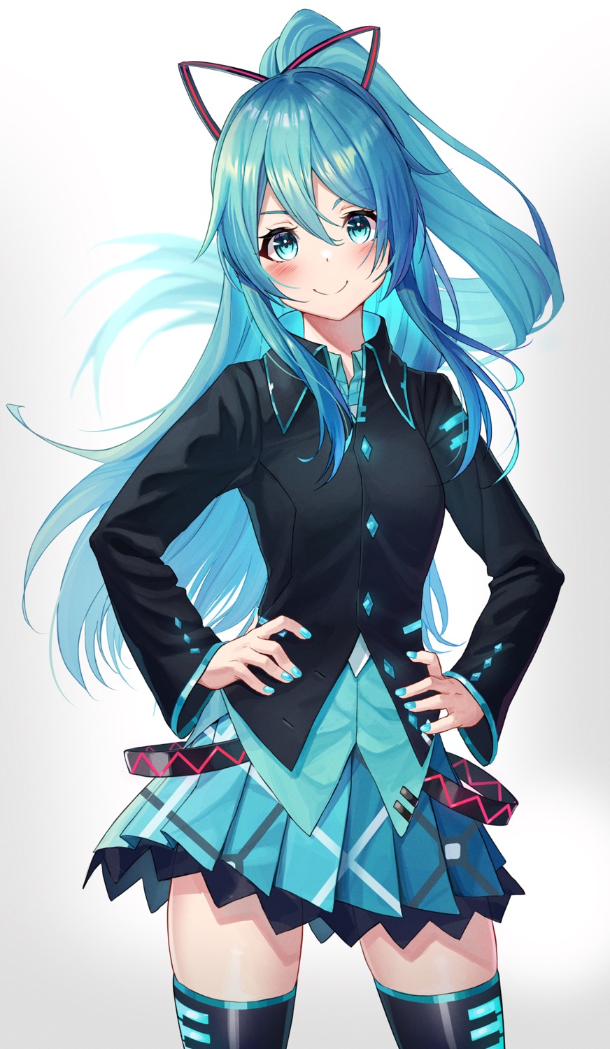 bibboss39 hatsune_miku thighhighs vocaloid