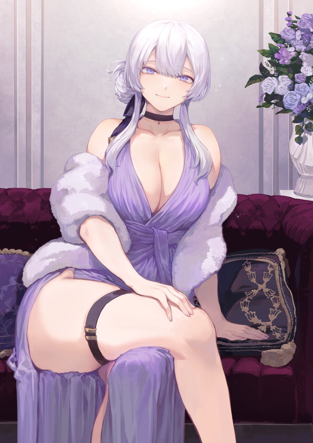 dress garter mashu_(003) no_bra