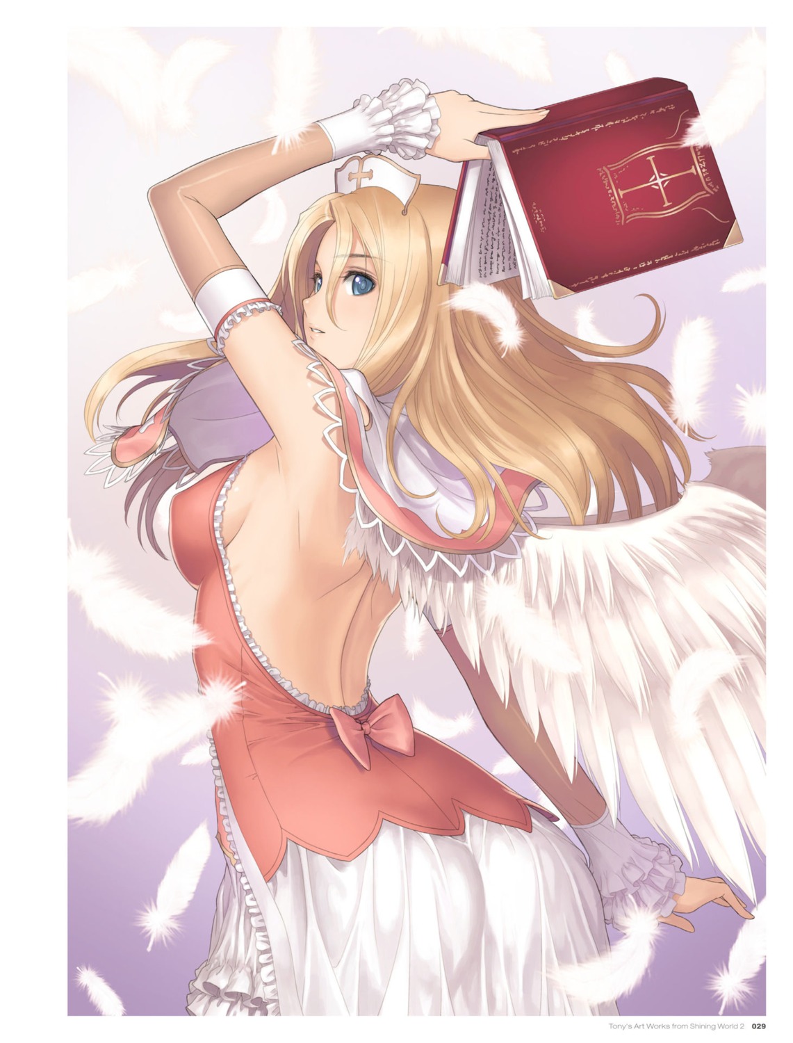 ass digital_version dress erect_nipples no_bra rufina_minas_windaria sega shining_hearts shining_world tony_taka wings