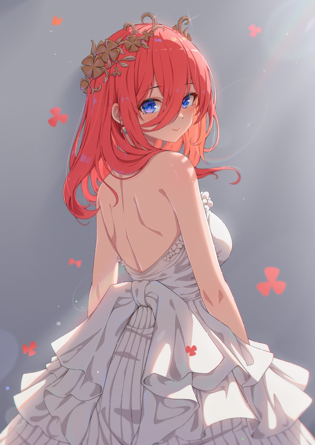 5-toubun_no_hanayome dress nakano_miku no_bra wedding_dress xiayou_sieg