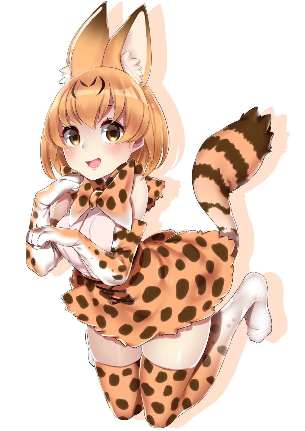 animal_ears buta_tamako kemono_friends serval tail thighhighs