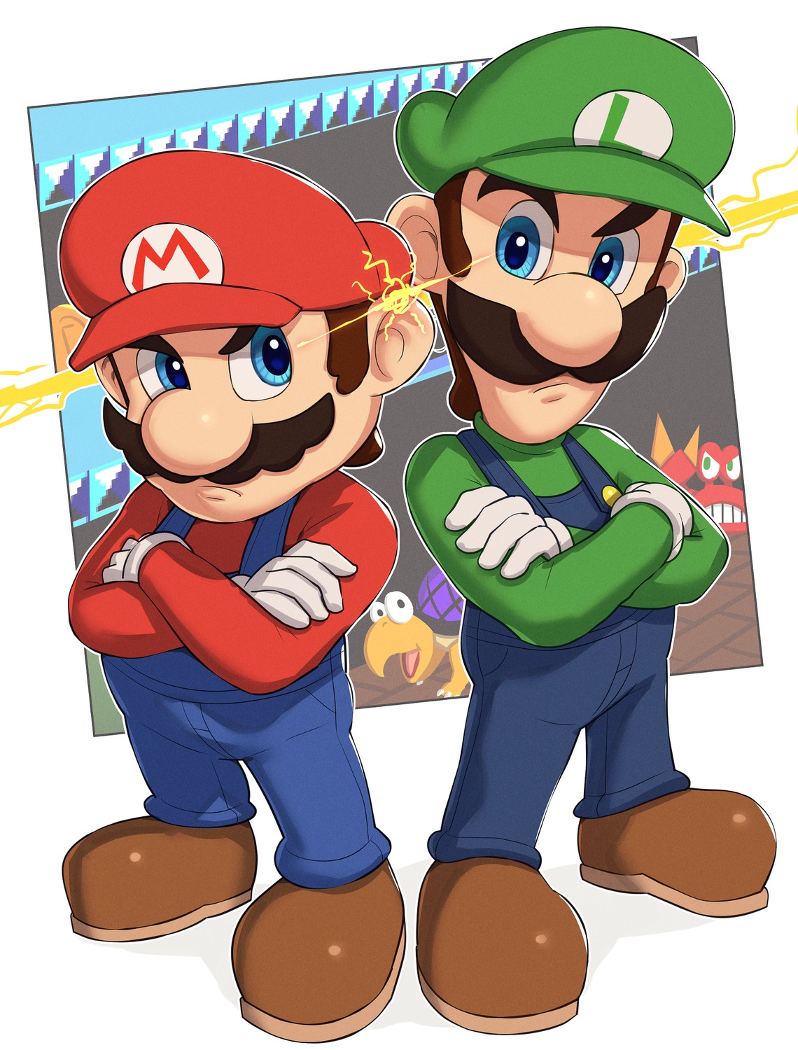 gonzarez luigi male mario mario_(series) overalls