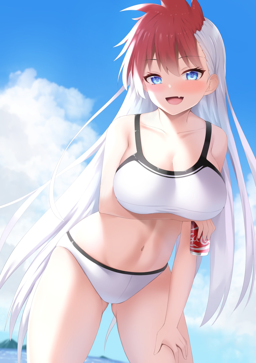 bikini breast_hold ghost_sweeper_mikami lunaris_urufi swimsuits tatsumiya_kagari