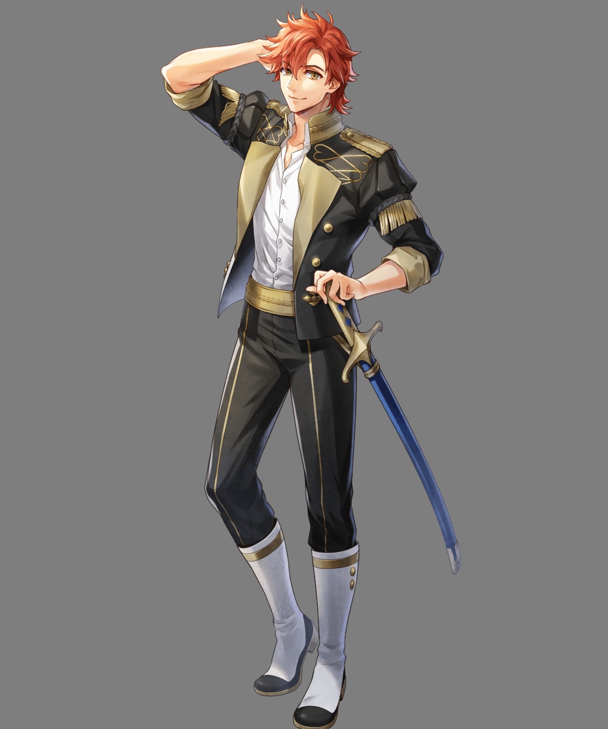 argon fire_emblem fire_emblem_three_houses male nintendo sword sylvain uniform