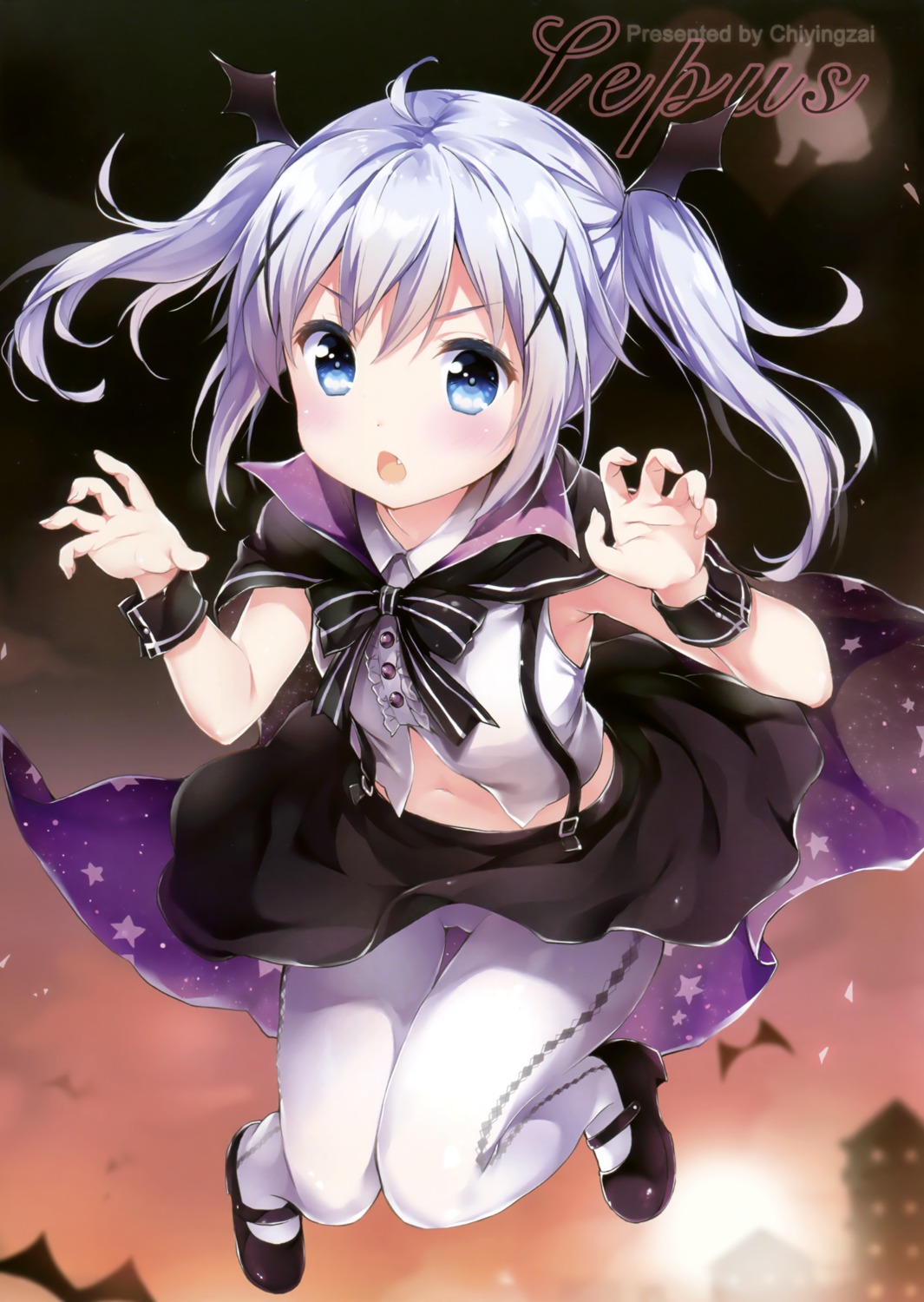 chiyingzai gochuumon_wa_usagi_desu_ka? halloween kafuu_chino loli pantyhose yuukai_kinshi