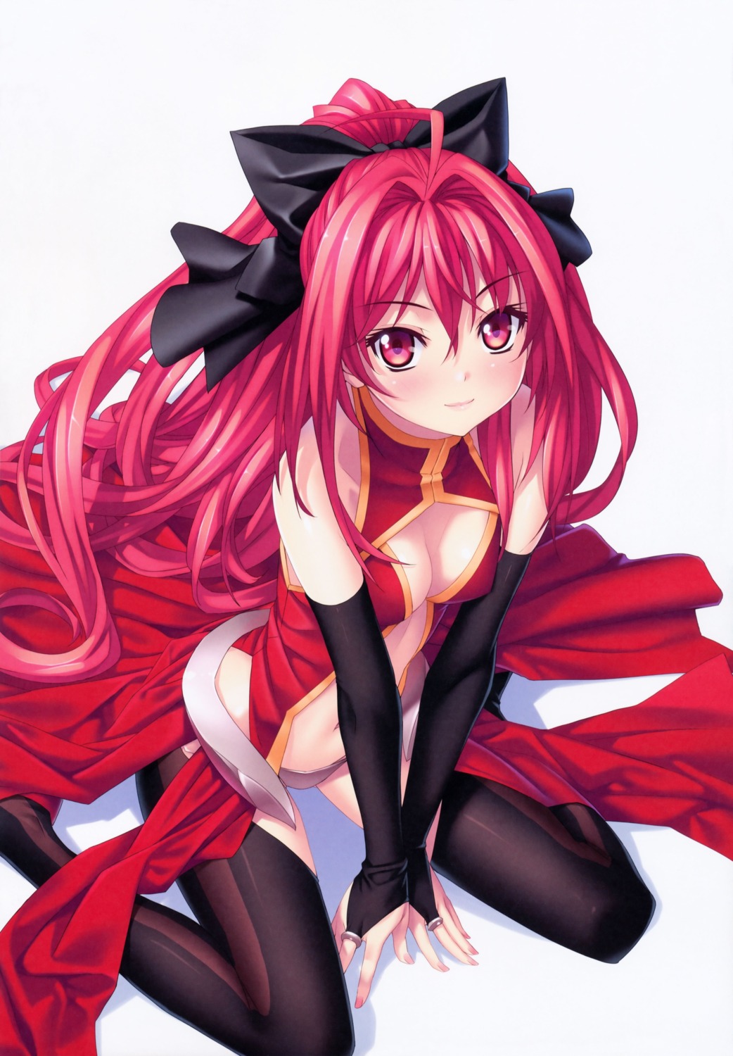 cleavage corticarte_apa_lagranges dress kannatsuki_noboru pantsu shinkyoku_soukai_polyphonica thighhighs