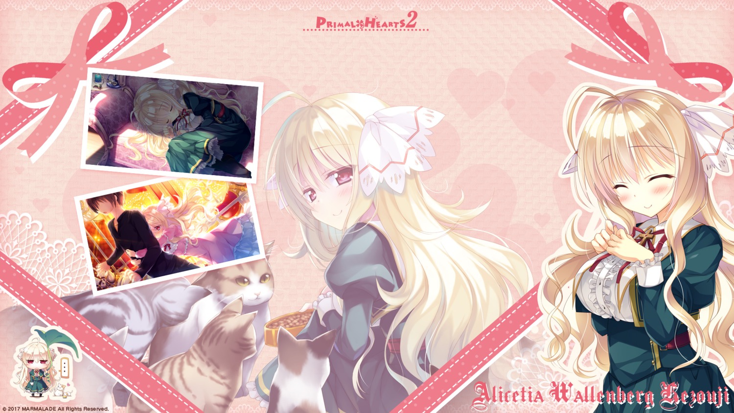 alicetia_wallenberg_kezouji chibi dress marmalade neko primal_x_hearts_2 sasorigatame seifuku valentine wallpaper