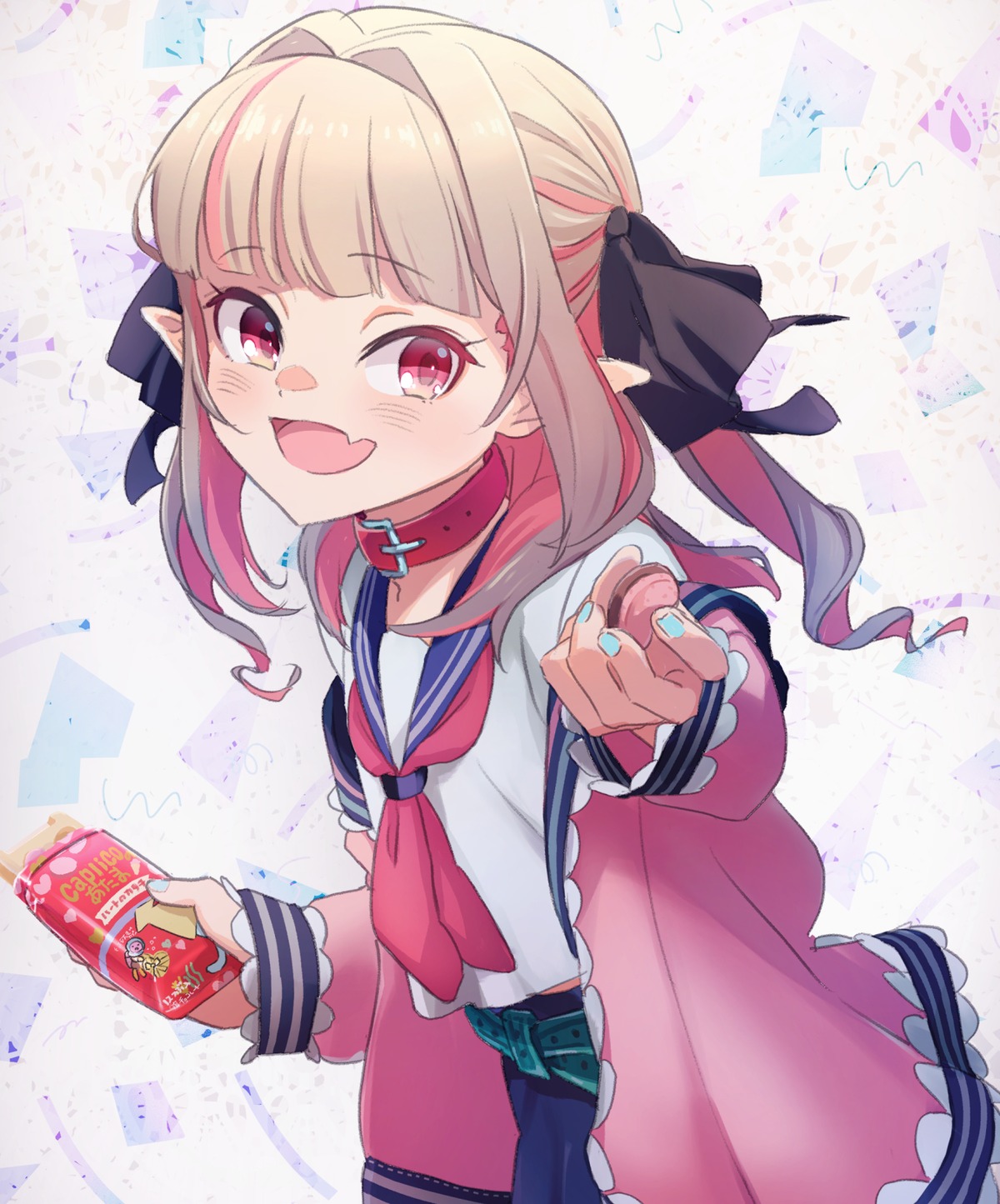 makaino_ririmu nijisanji nijisanji_gamers pointy_ears sabamen seifuku