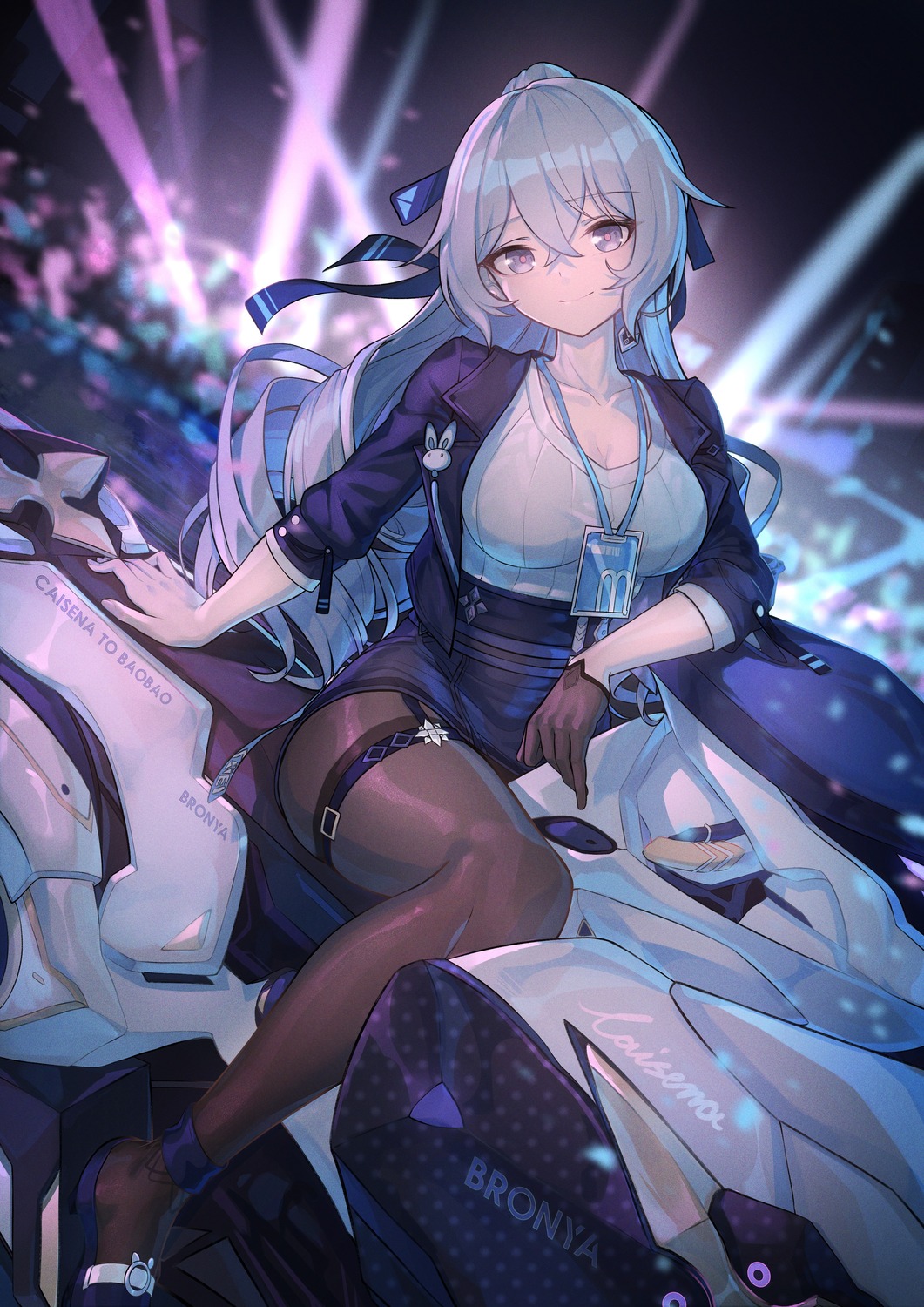 benghuai_xueyuan bronya_zaychik caisena garter honkai_impact pantyhose