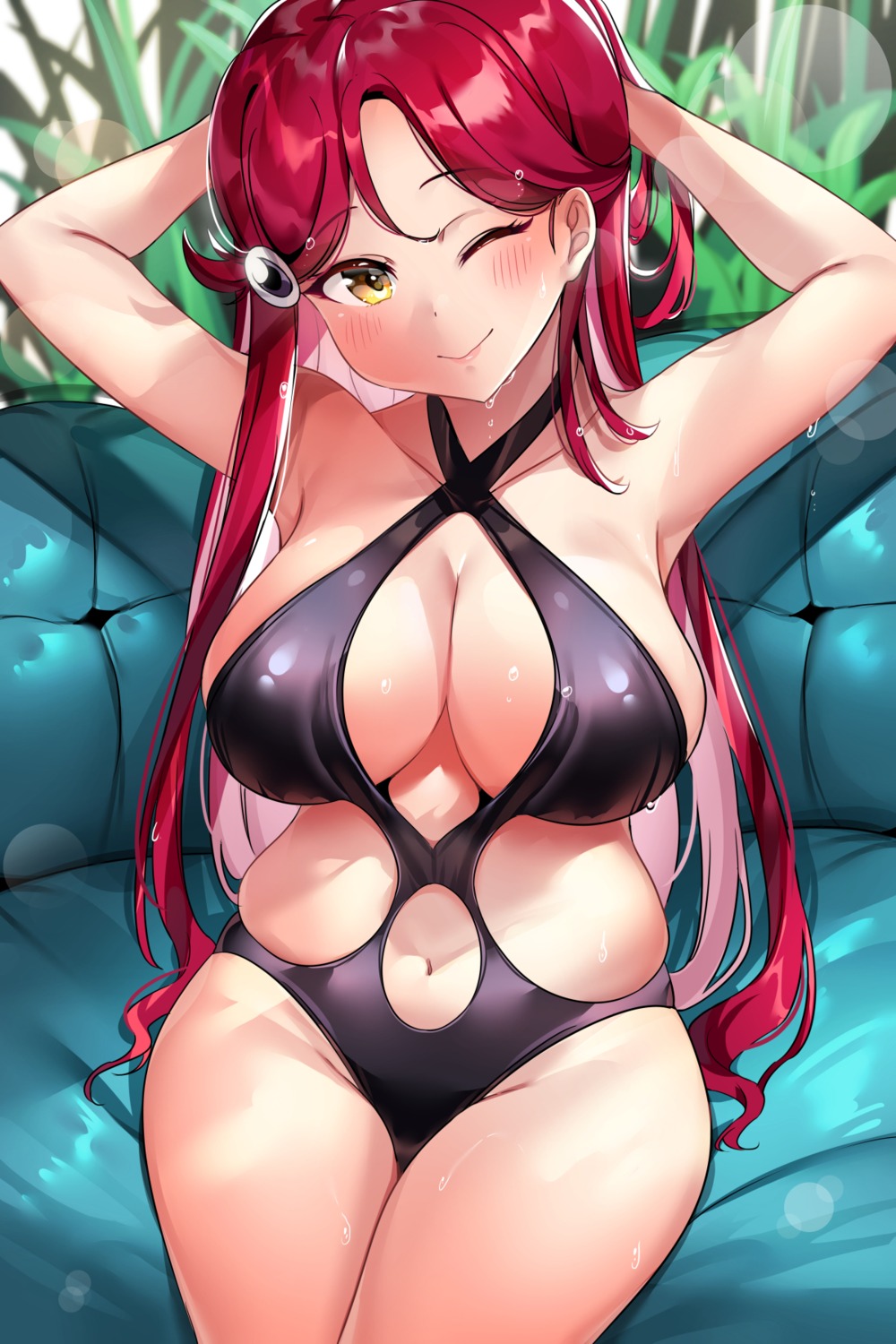 love_live!_sunshine!! sakurauchi_riko swimsuits tem10 wet