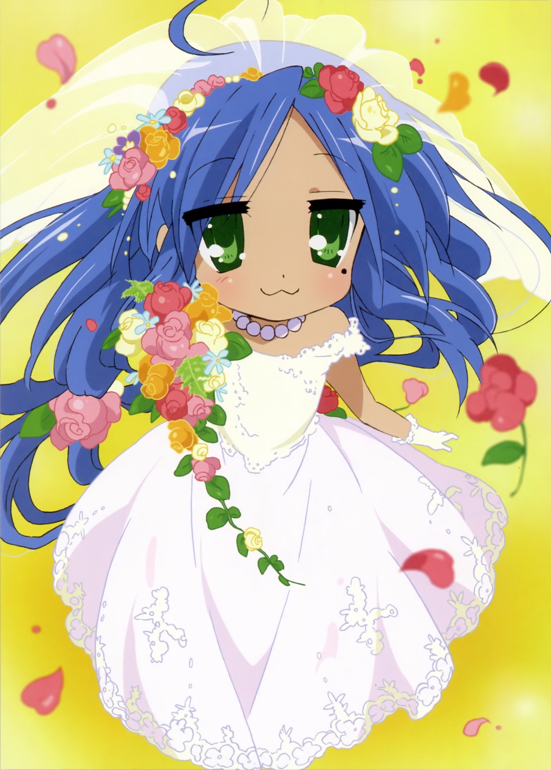 dress izumi_konata lucky_star wedding_dress