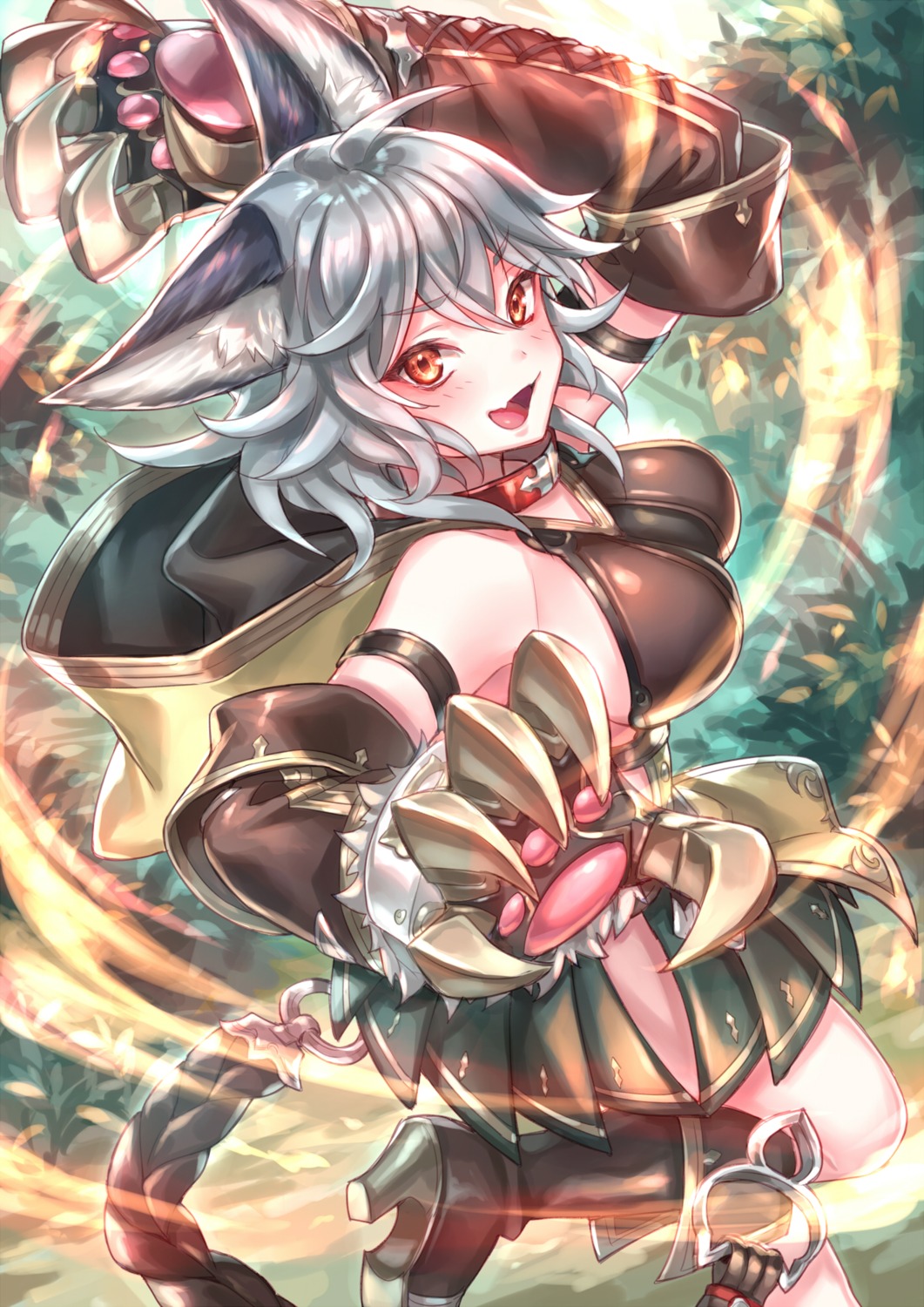 animal_ears granblue_fantasy heels weapon zoff_(daria)