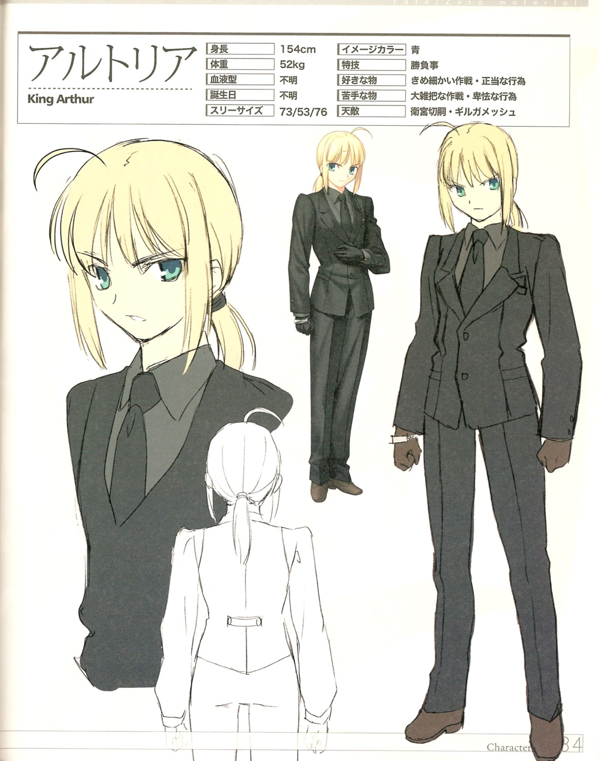 binding_discoloration business_suit fate/stay_night fate/zero saber takeuchi_takashi type-moon