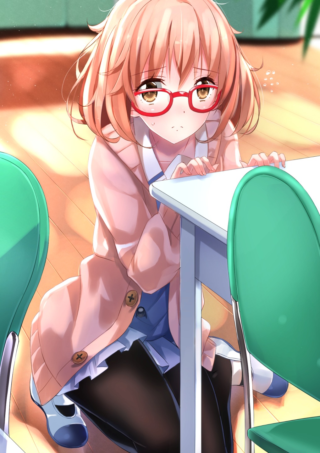 kuriyama_mirai kyoukai_no_kanata megane pantyhose swordsouls