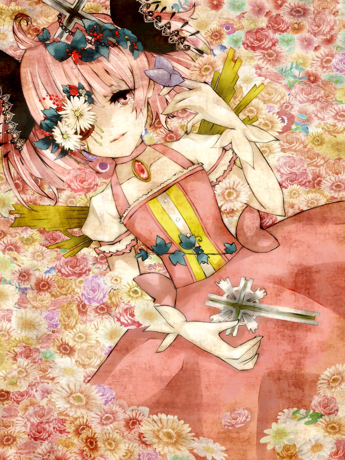 dress kaname_madoka ojou puella_magi_madoka_magica