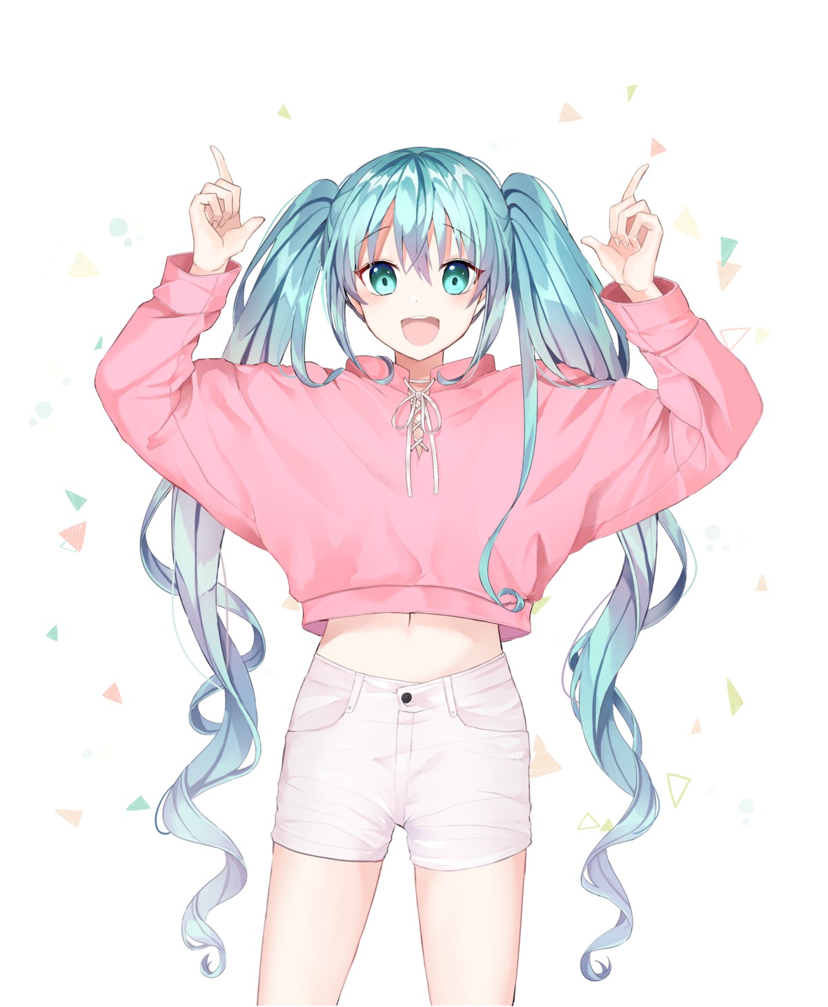 hatsune_miku seno_(senohime) sweater vocaloid