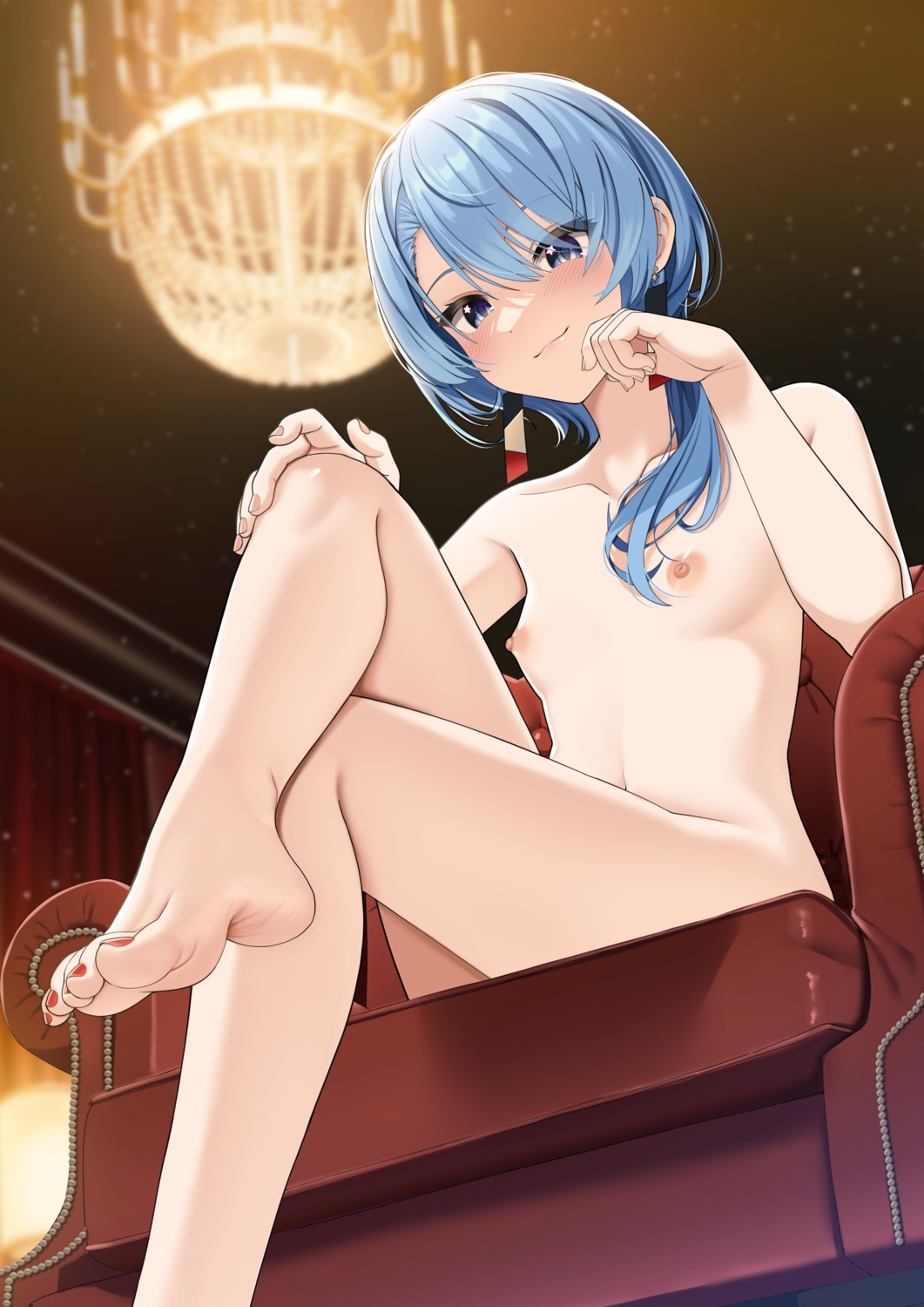 casino_(casinoep) feet hololive hoshimachi_suisei naked nipples