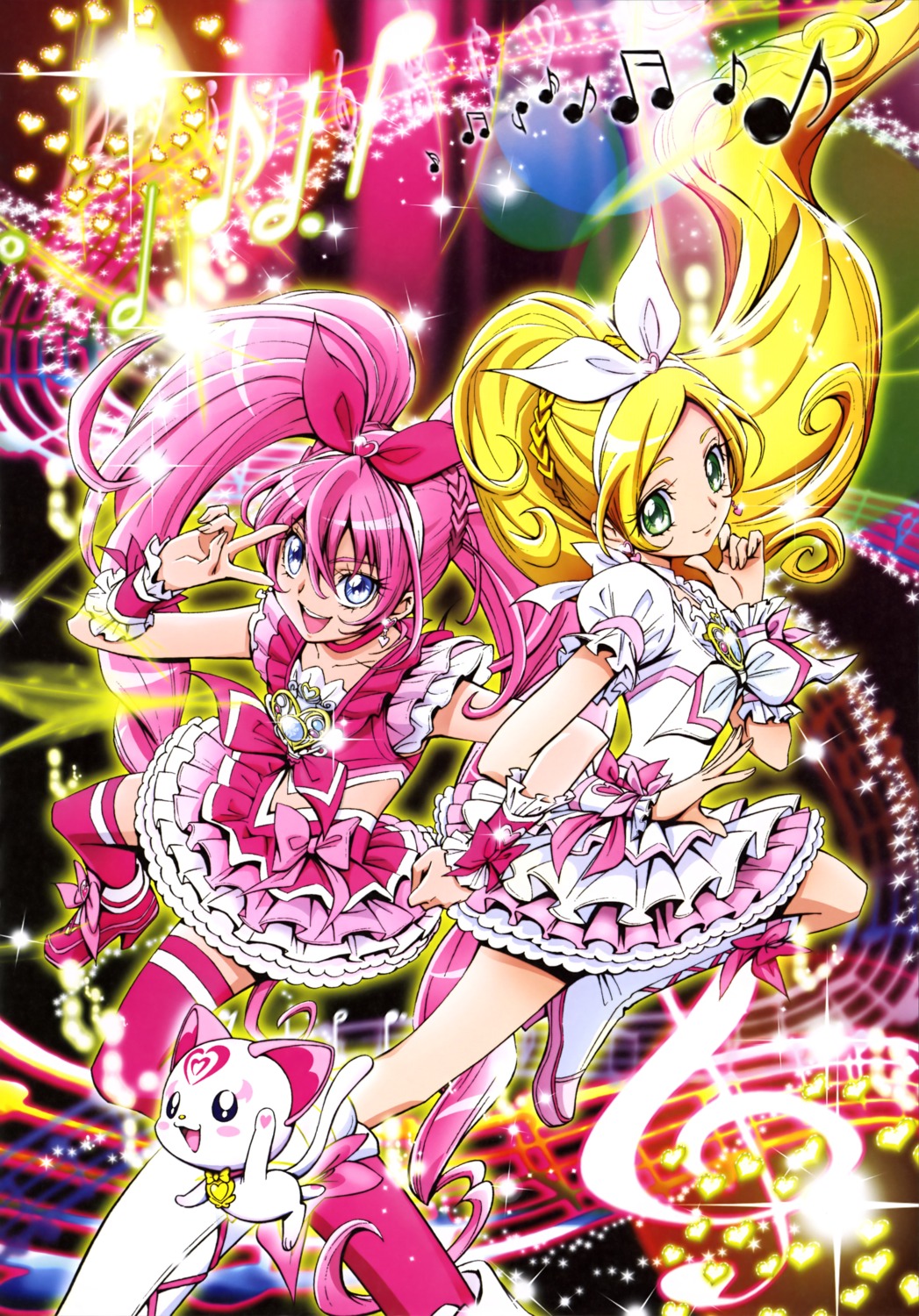 dress heels houjou_hibiki hummy kamikita_futago minamino_kanade pretty_cure suite_pretty_cure thighhighs