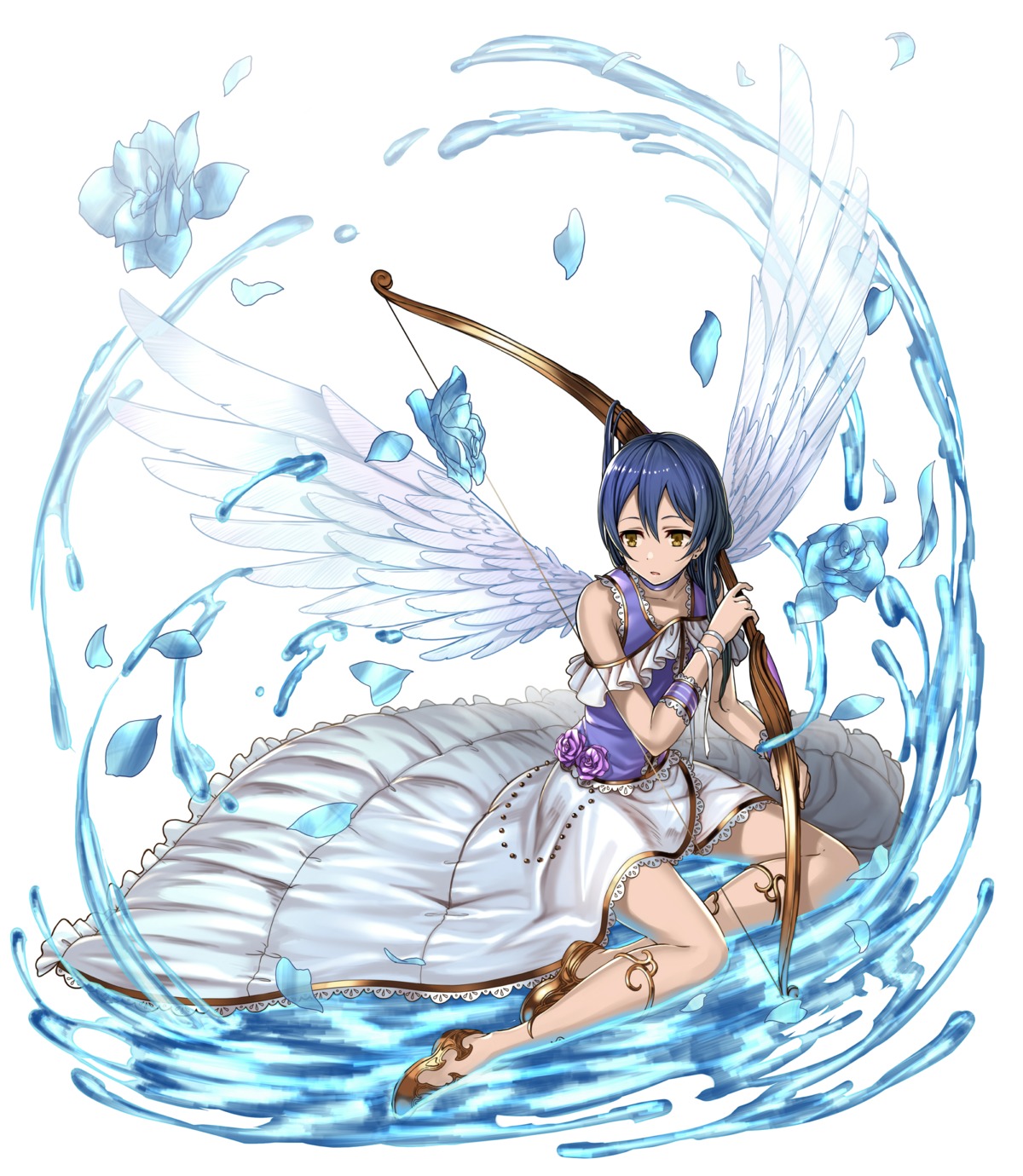 keita_(kta0) love_live! love_live!_(series) sonoda_umi weapon wet wings