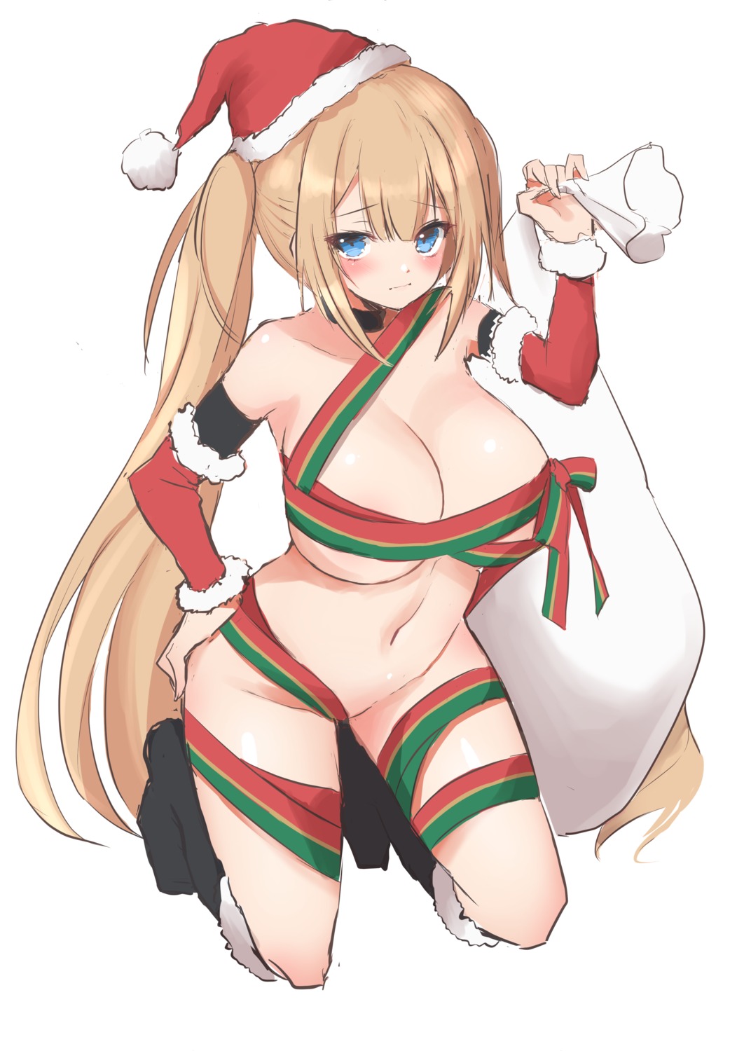 christmas mizuno_tera naked_ribbon