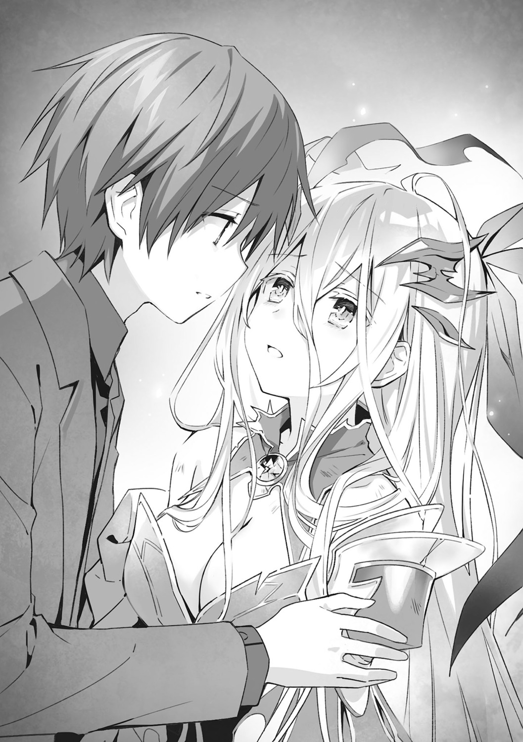 date_a_live itsuka_shidou monochrome tsunako yatogami_tooka