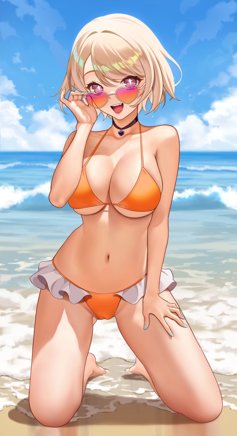 bikini cameltoe colette_(pantheon_eve) megane pantheon_eve swimsuits