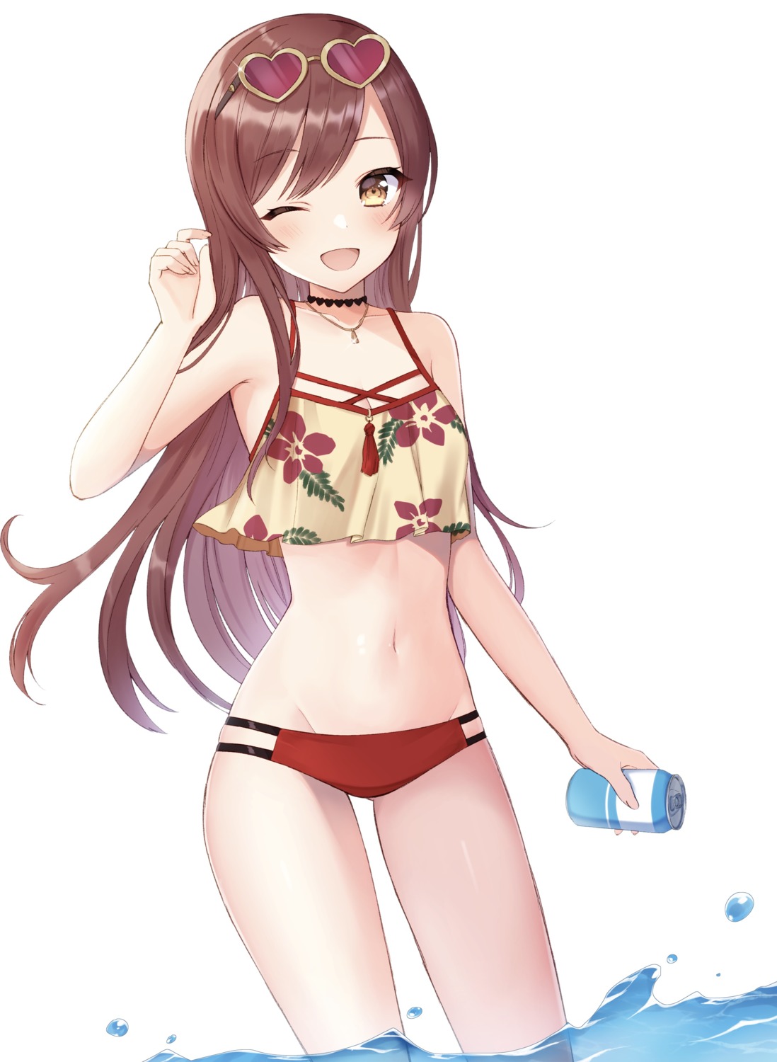 bikini kashiwa_mochico megane oosaki_amana swimsuits the_idolm@ster the_idolm@ster_shiny_colors wet