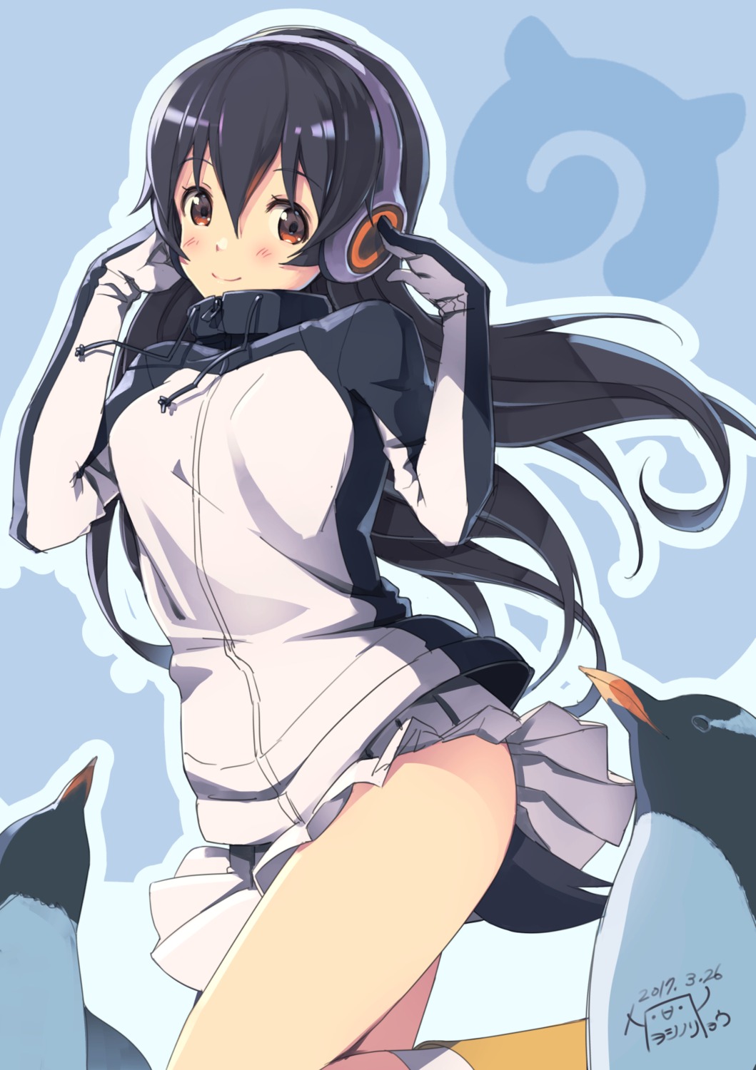 gentoo_penguin headphones kemono_friends penguin yoshino_ryou