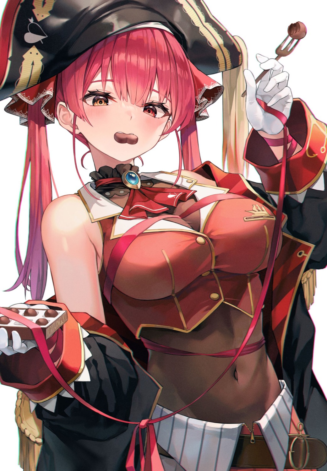 heterochromia hololive houshou_marine myung_yi pirate