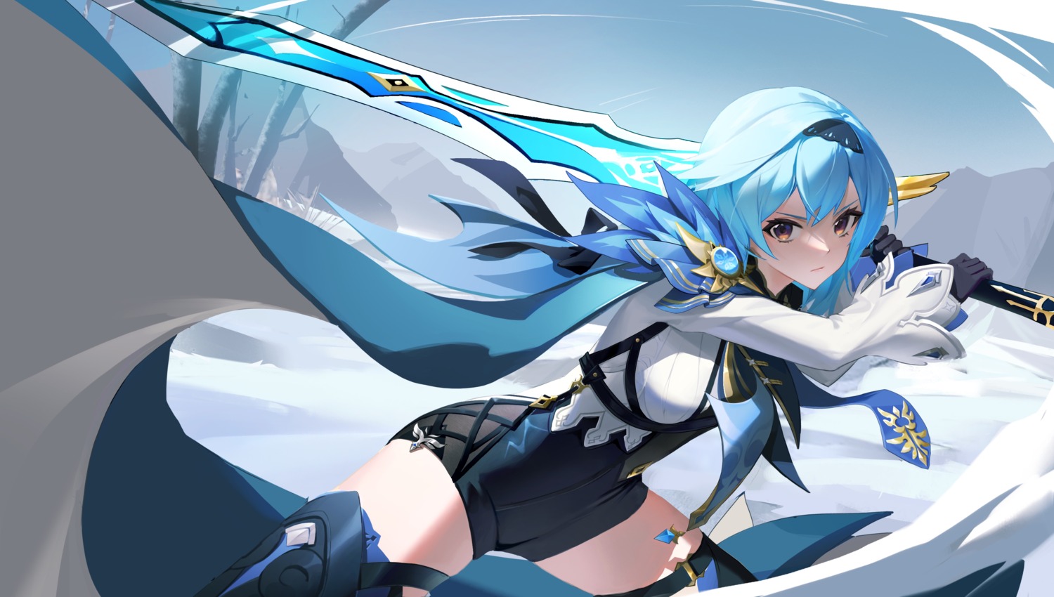 eula garter genshin_impact starlab sword thighhighs