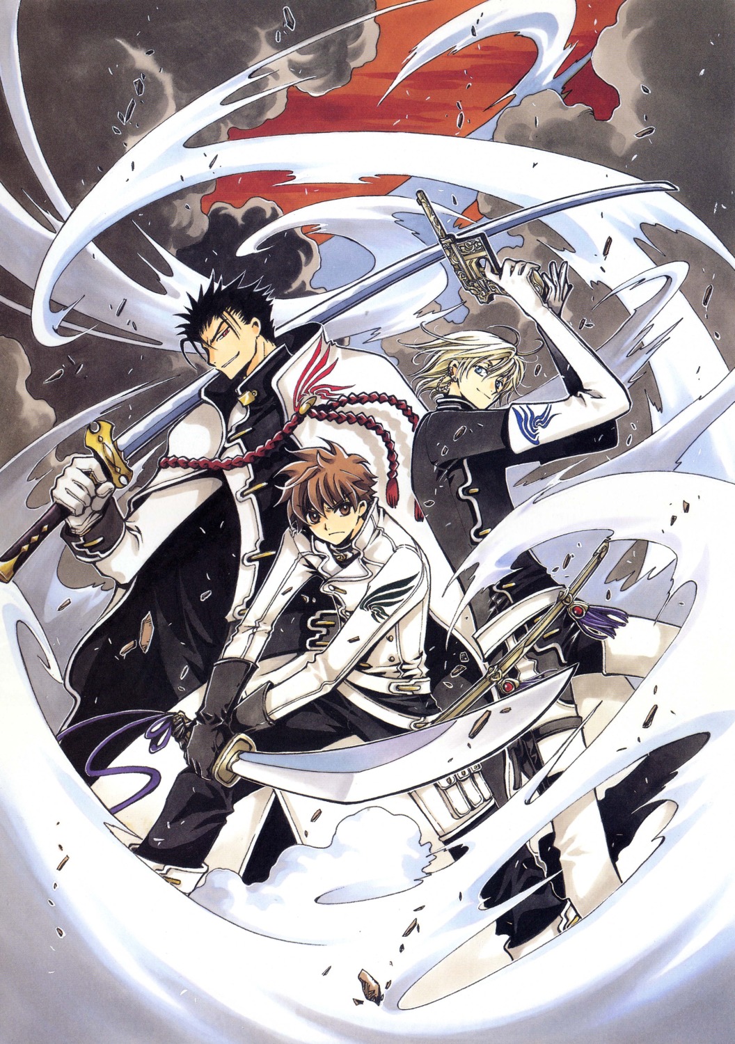 clamp fai_d._flourite kurogane li_syaoran male tsubasa_reservoir_chronicle