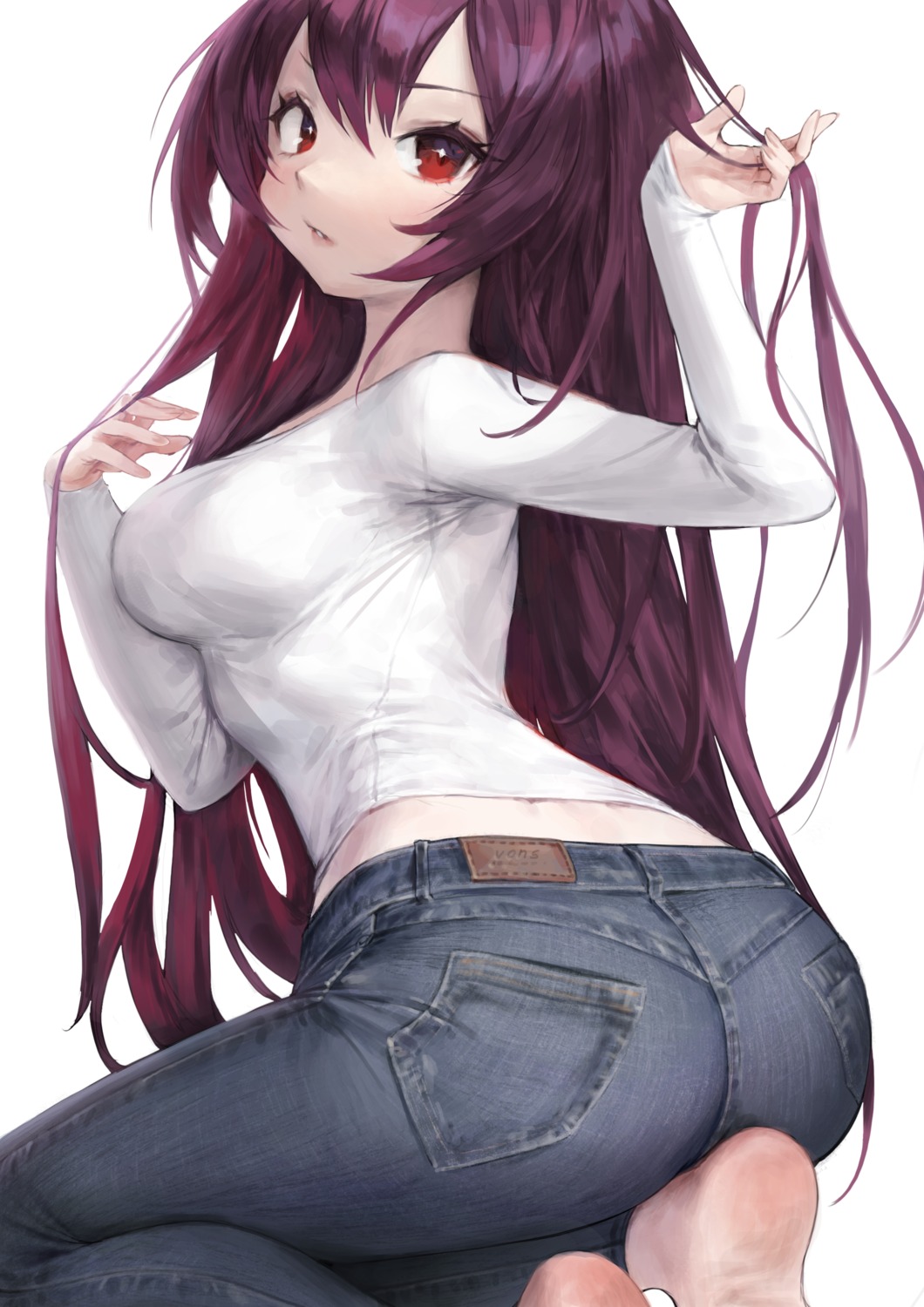 ass charles_(106858) fate/grand_order scathach_(fate/grand_order)