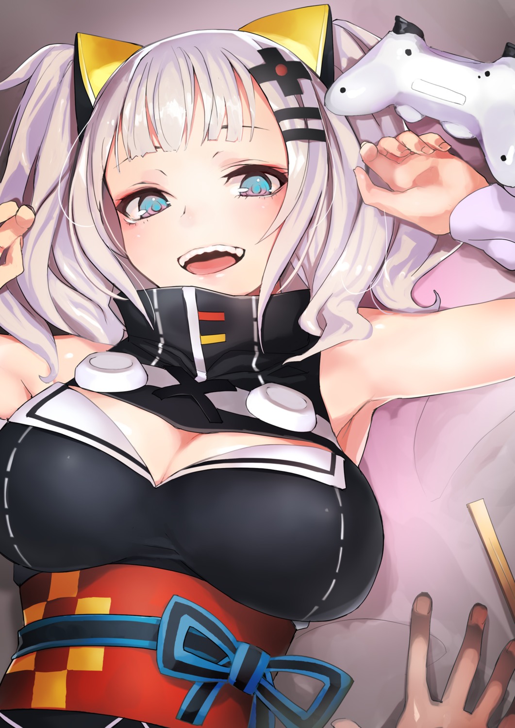 cleavage kaguya_luna taishi_(picchiridou) the_moon_studio