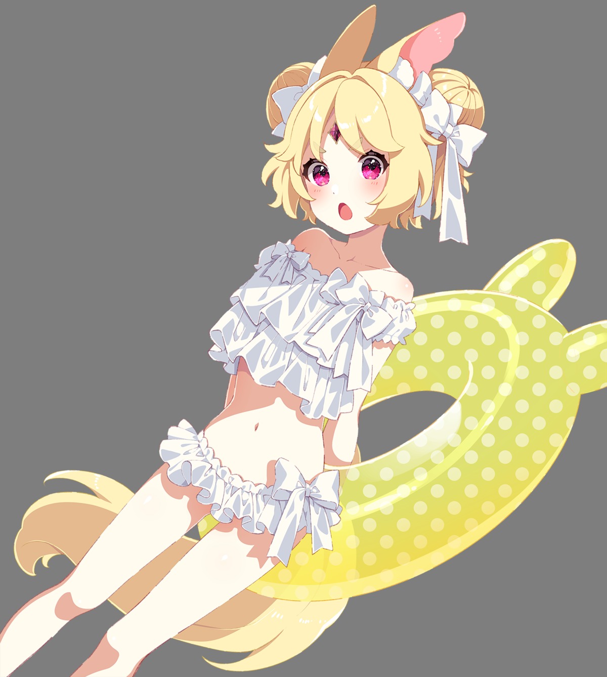 animal_ears mamyouda swimsuits tail