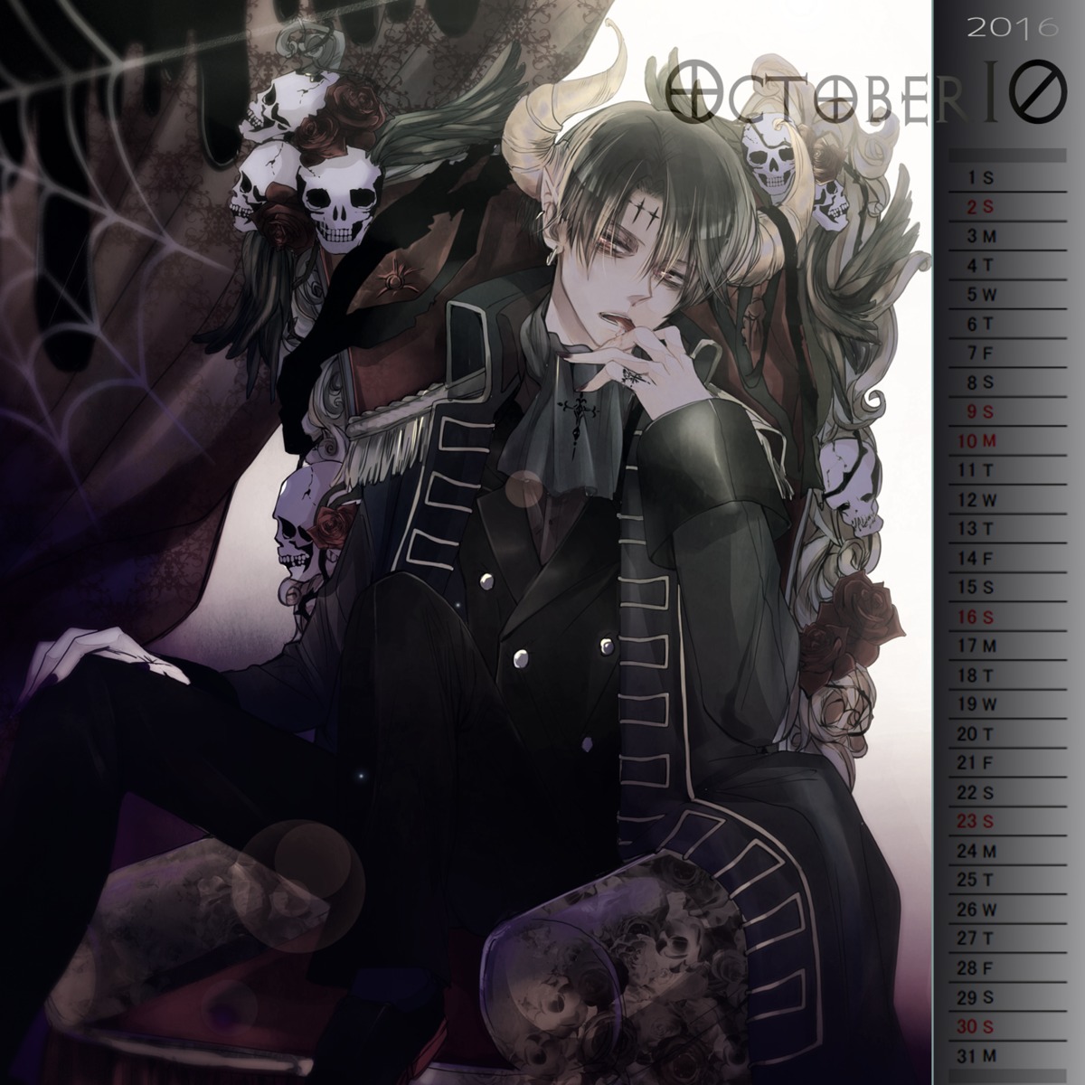 calendar horns levi male pointy_ears shingeki_no_kyojin tagme