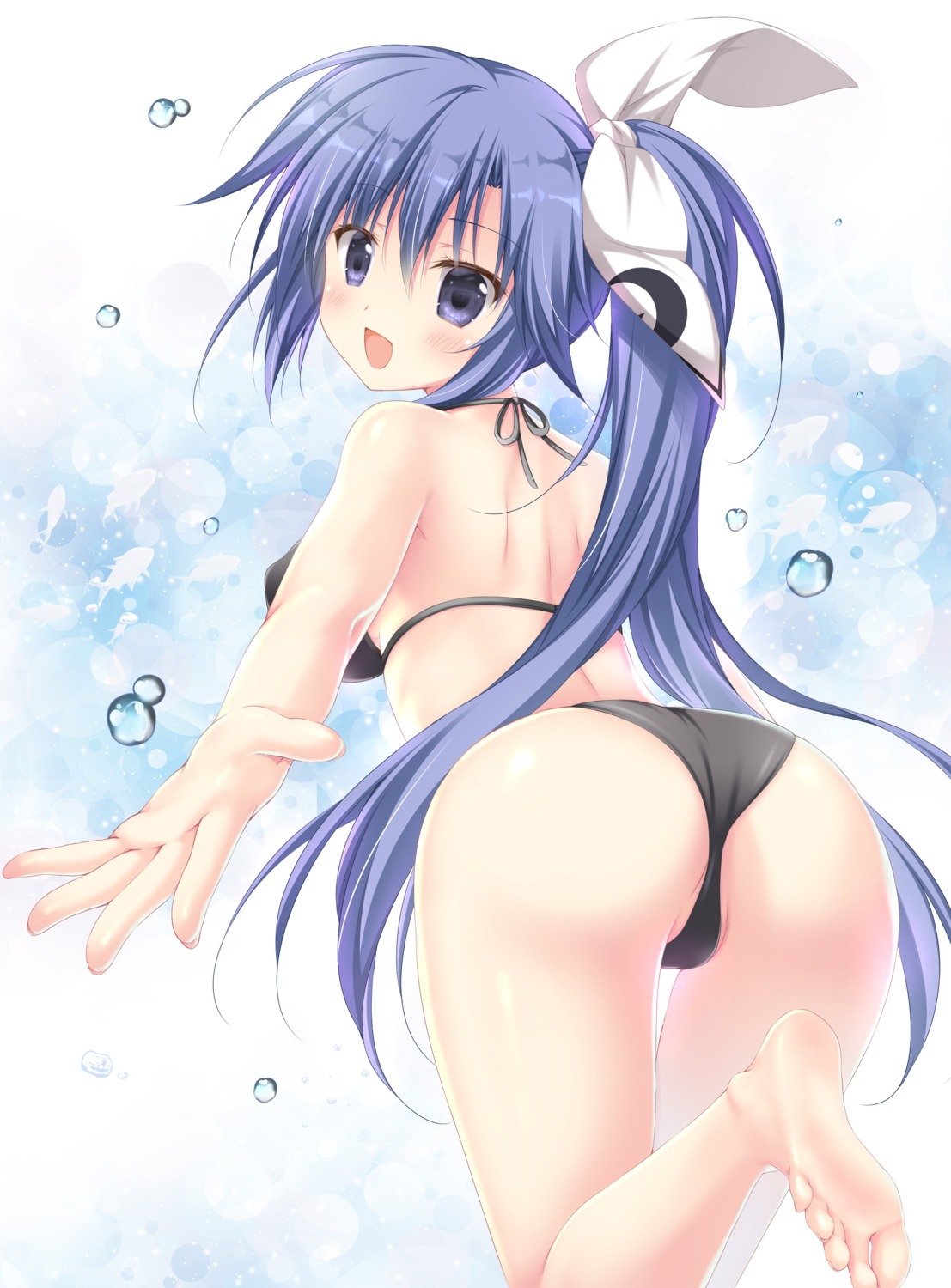 ass bikini cameltoe feet gakuou korie_riko lump_of_sugar swimsuits tenguuji_aquarius_uduki thong