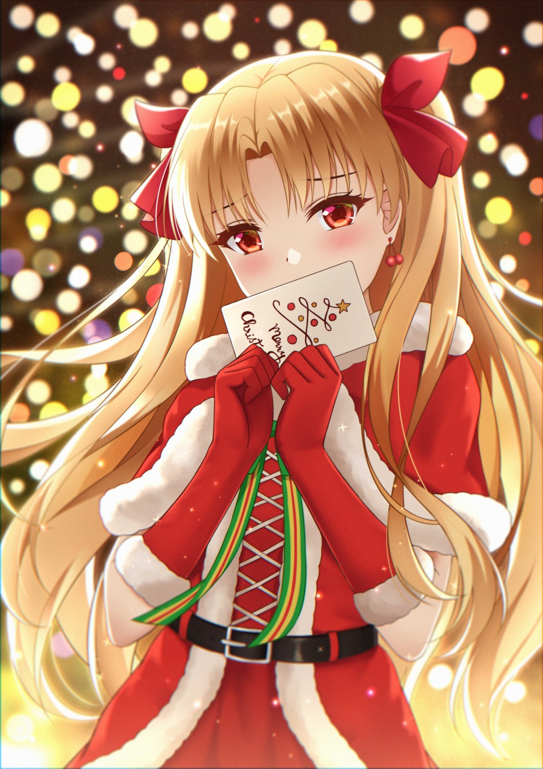 christmas dress ereshkigal_(fate/grand_order) fate/grand_order rko_(a470350510)