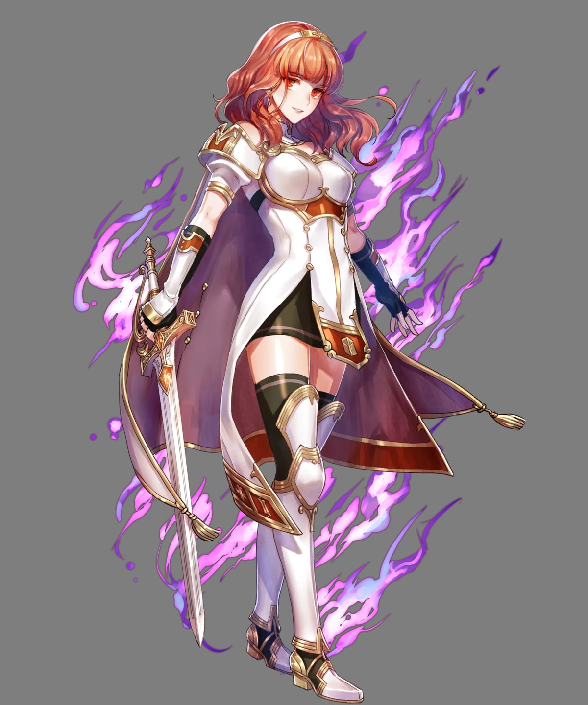 armor celica_(fire_emblem) duplicate fire_emblem fire_emblem_echoes fire_emblem_heroes fujikawa_akira heels nintendo sword thighhighs transparent_png