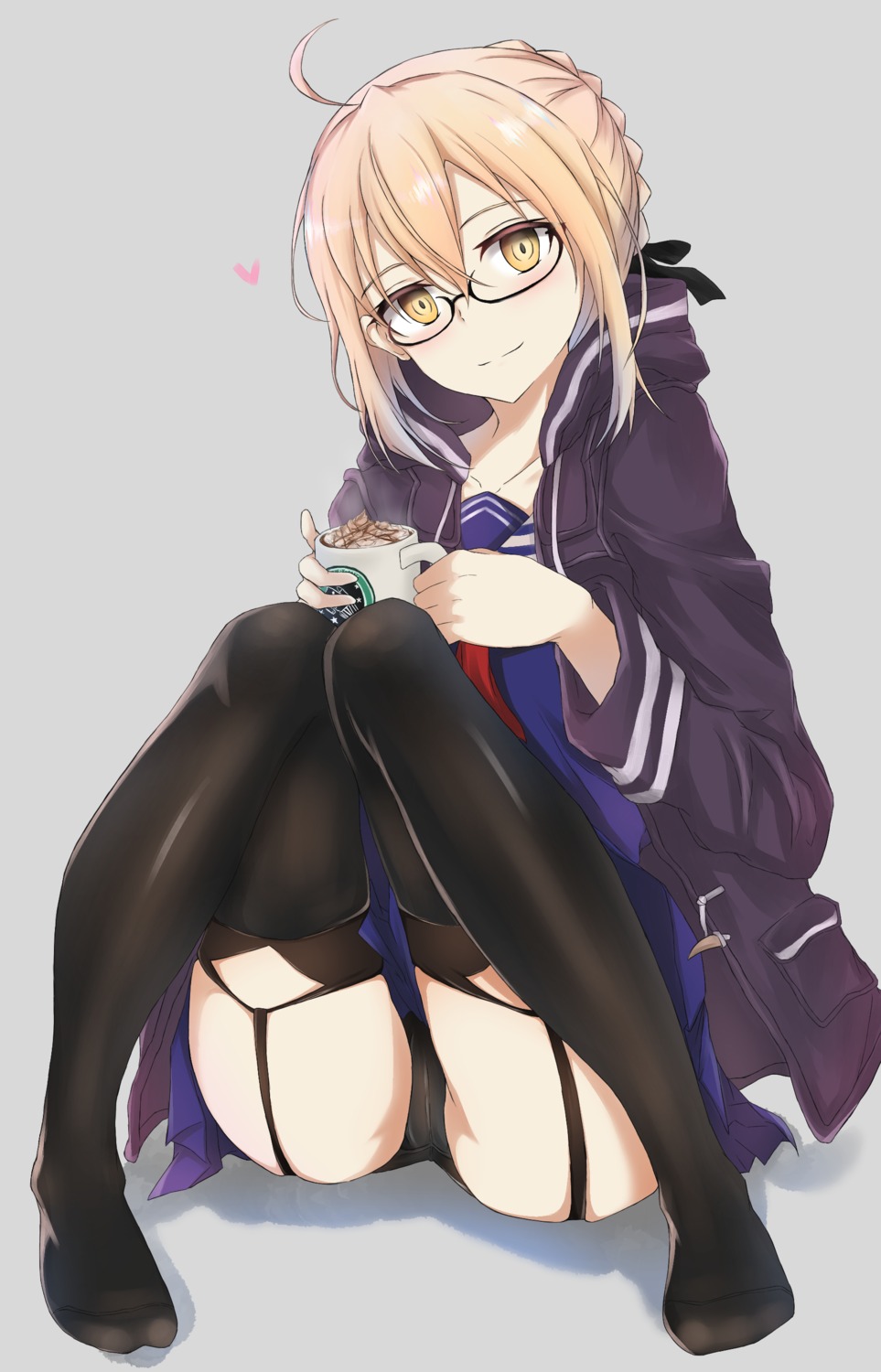 cameltoe fate/grand_order feet heroine_x_alter megane pantsu seifuku stockings thighhighs yukimattya10